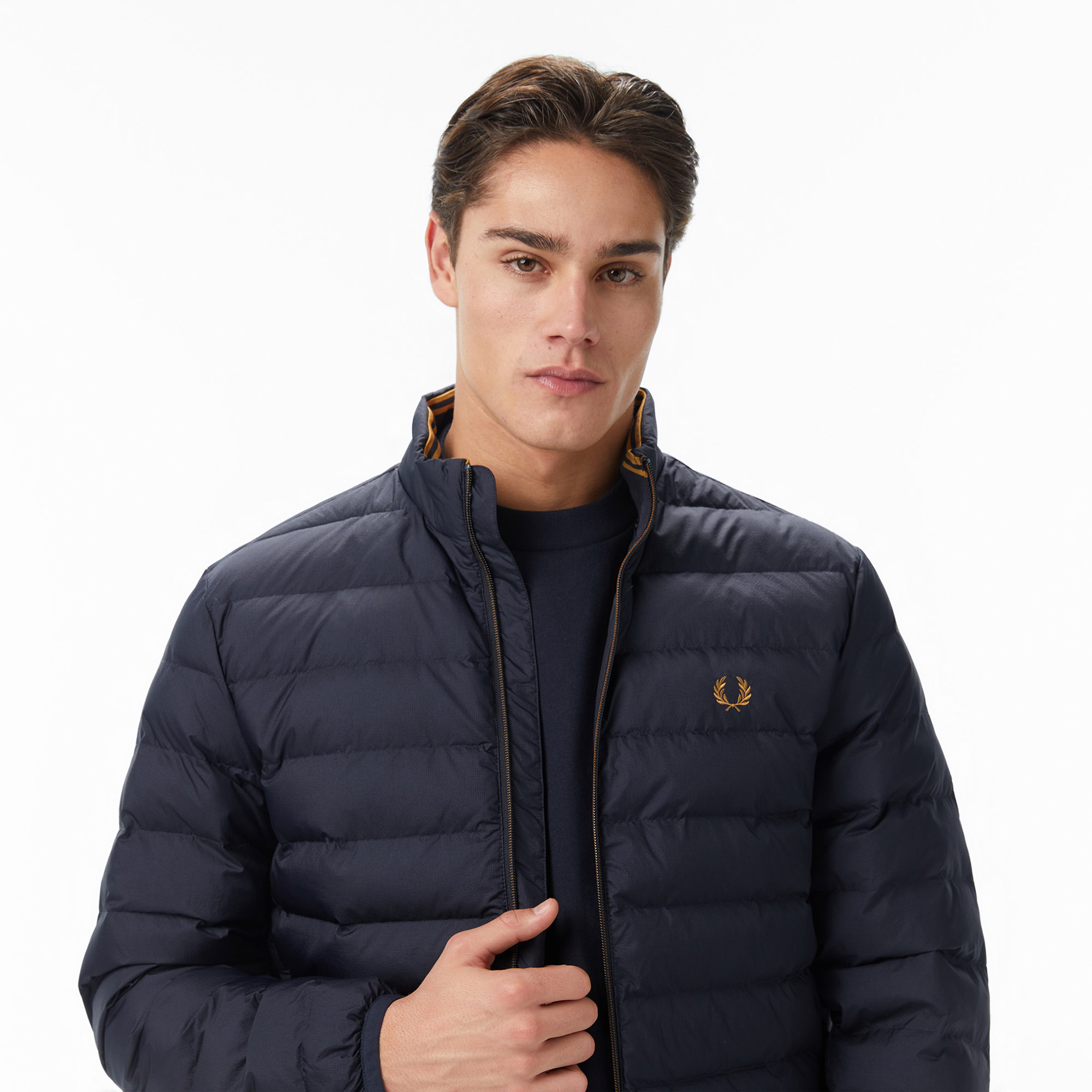 Fred Perry Insulated Erkek Lacivert Mont