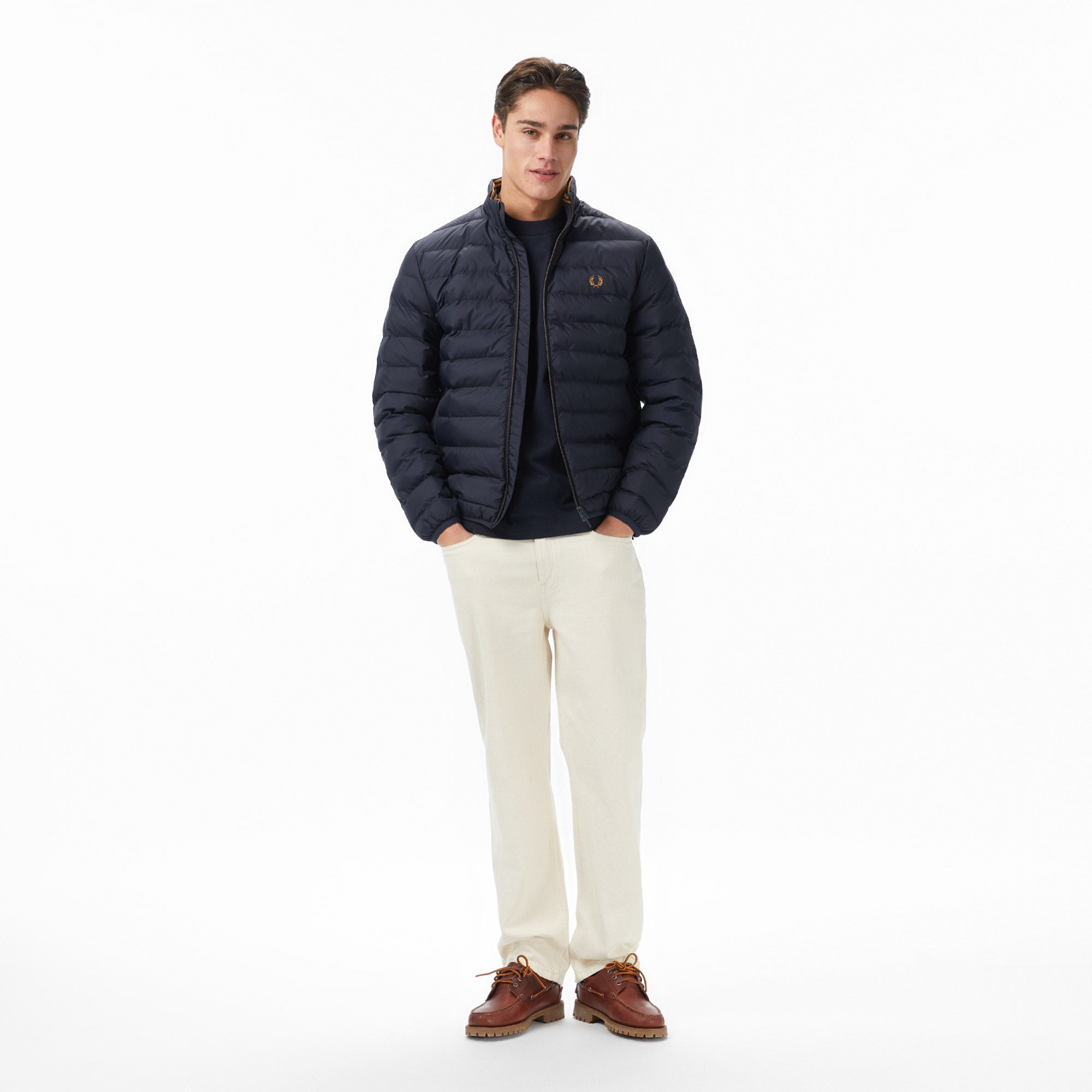 Fred Perry Insulated Erkek Lacivert Mont