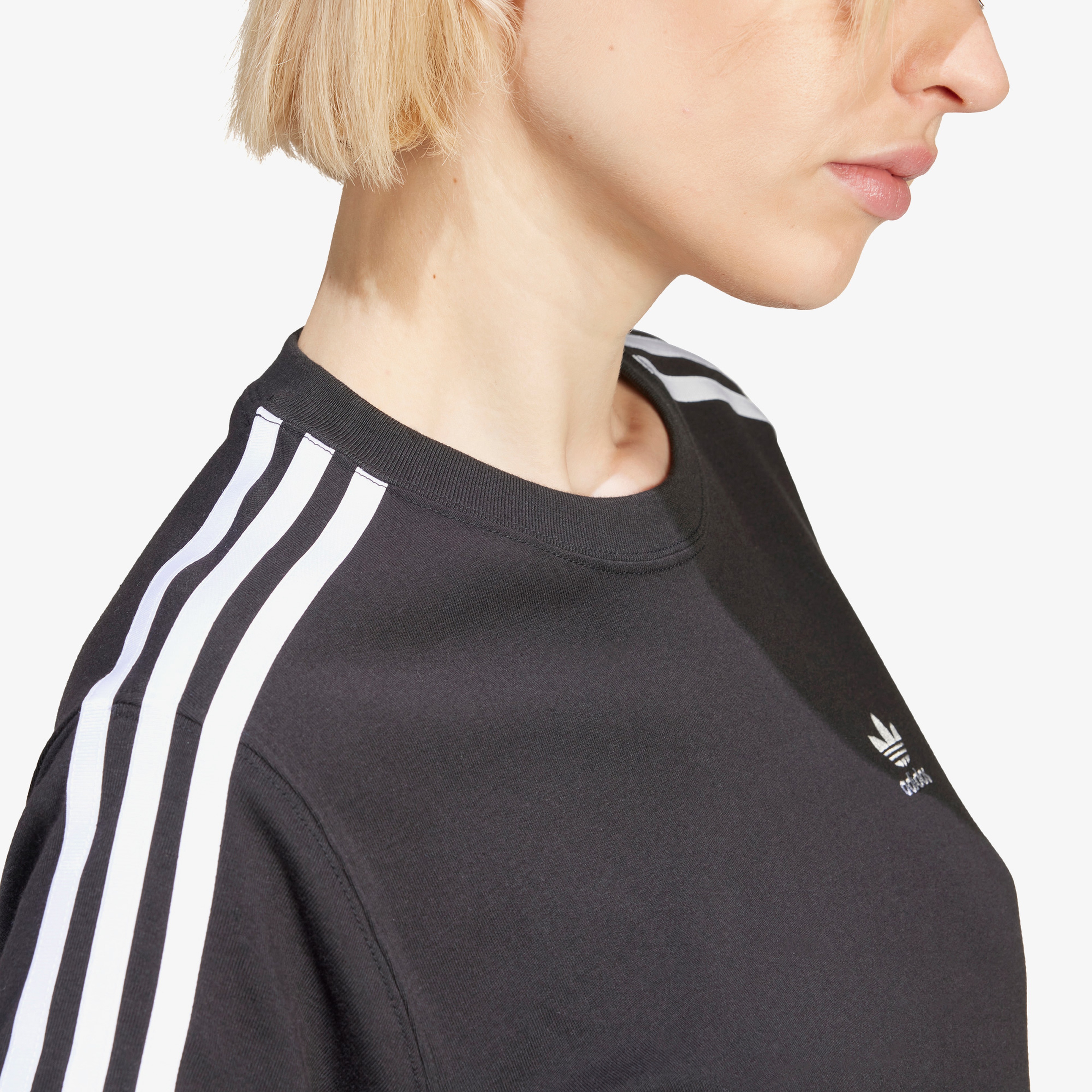 adidas 3-Stripes Baby Kadın Siyah T-Shirt