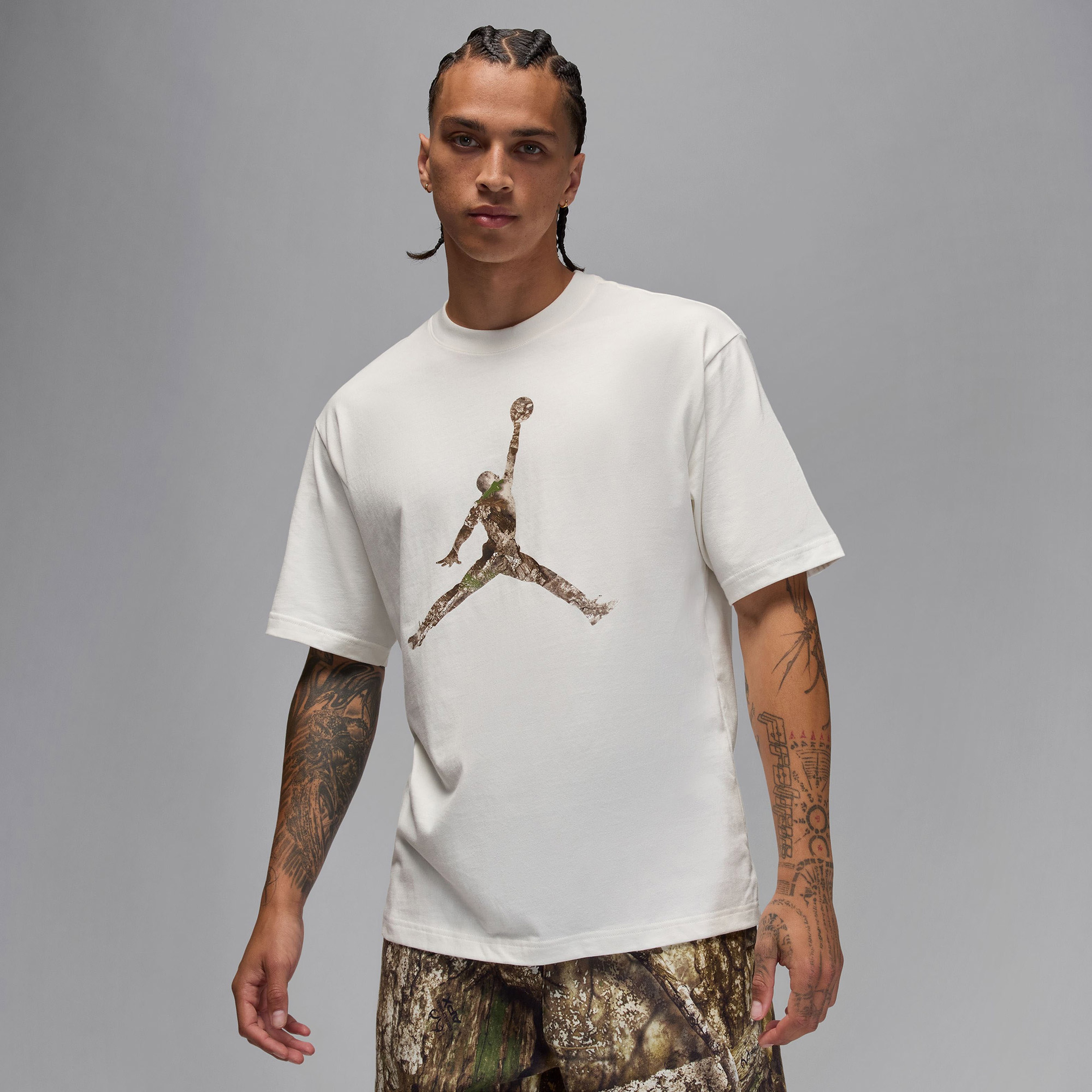 Jordan Brooklyn Realtree Erkek Krem T-Shirt