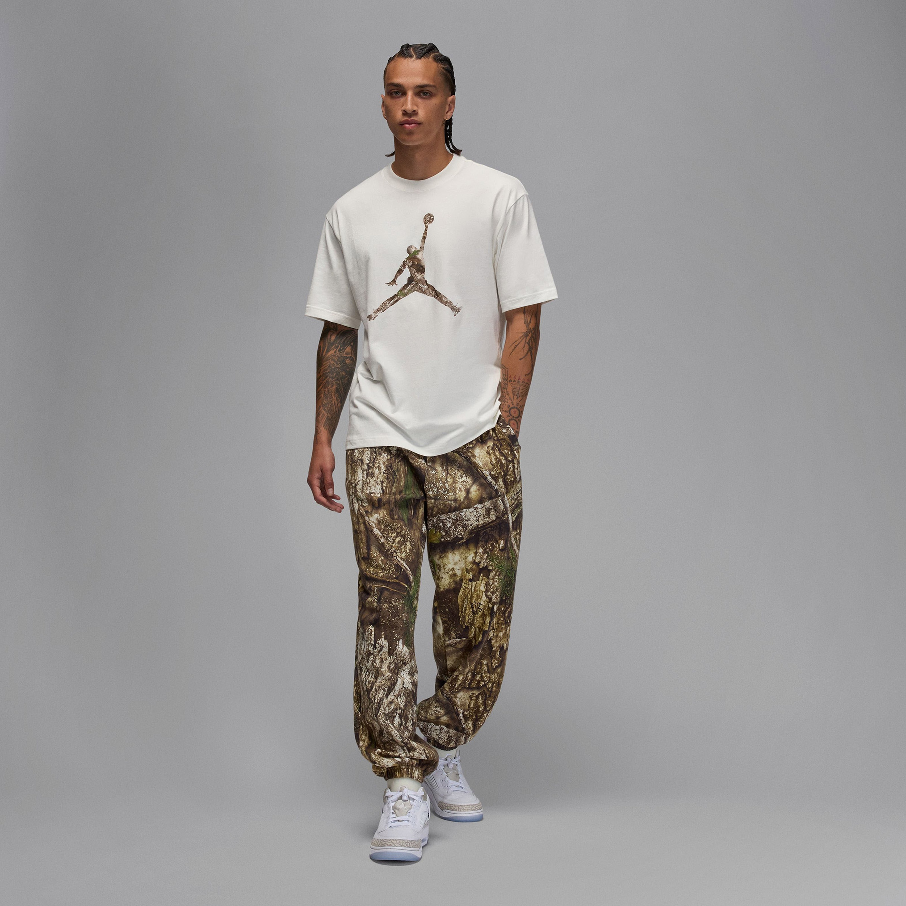 Jordan Brooklyn Realtree Erkek Krem T-Shirt