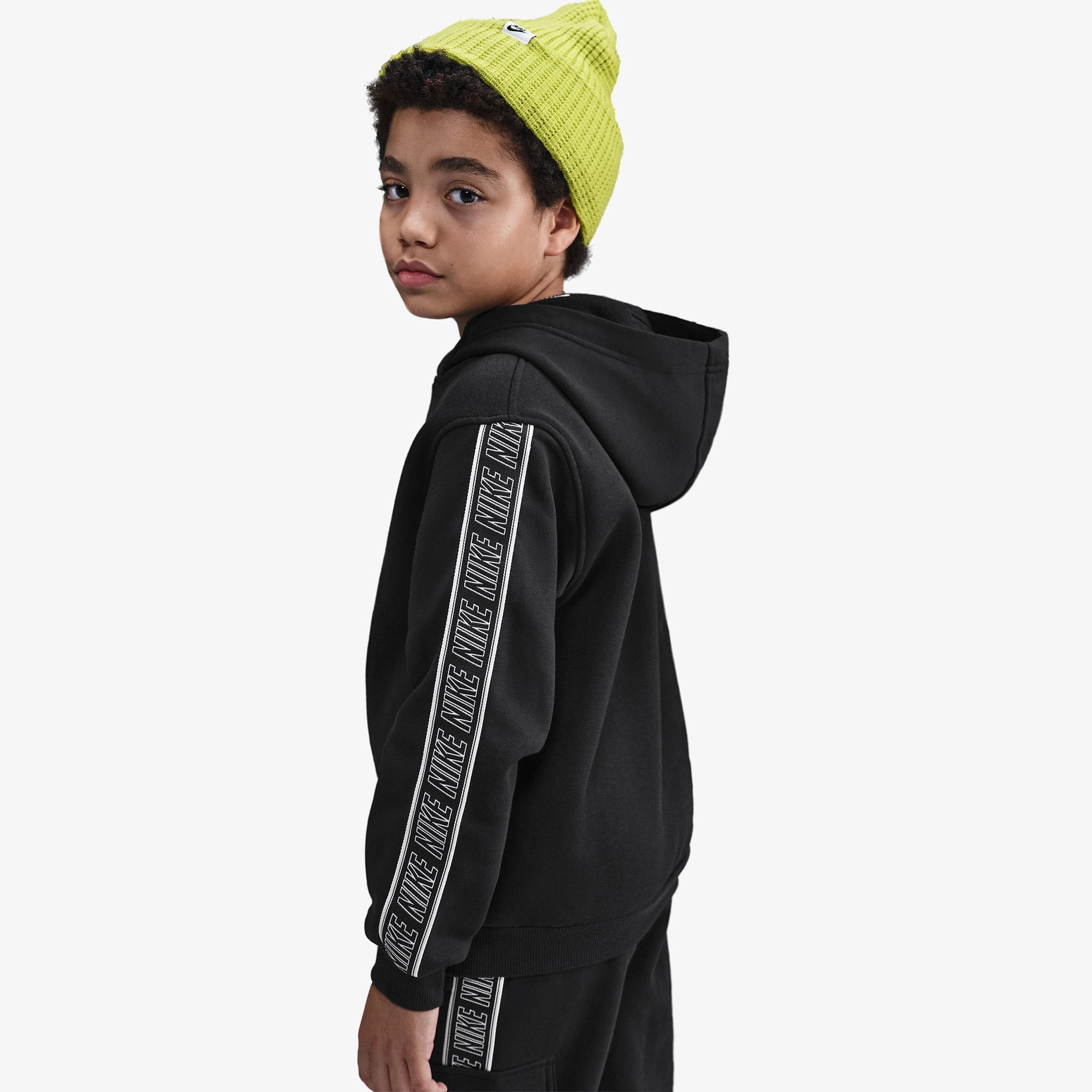Nike Sportswear Club Fleece Çocuk Siyah Hoodie