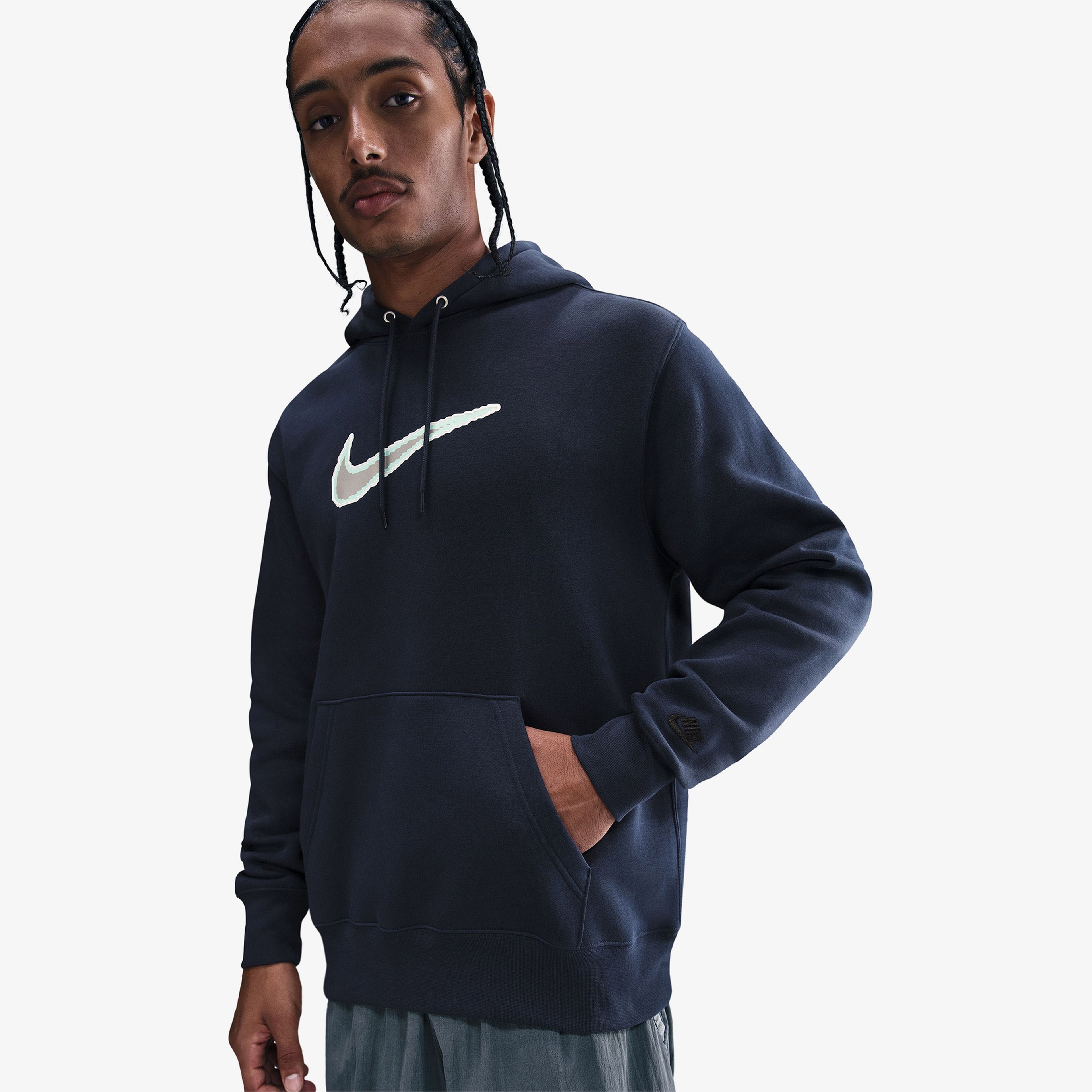 Nike Sportswear Club Erkek Mavi Sweatshirt