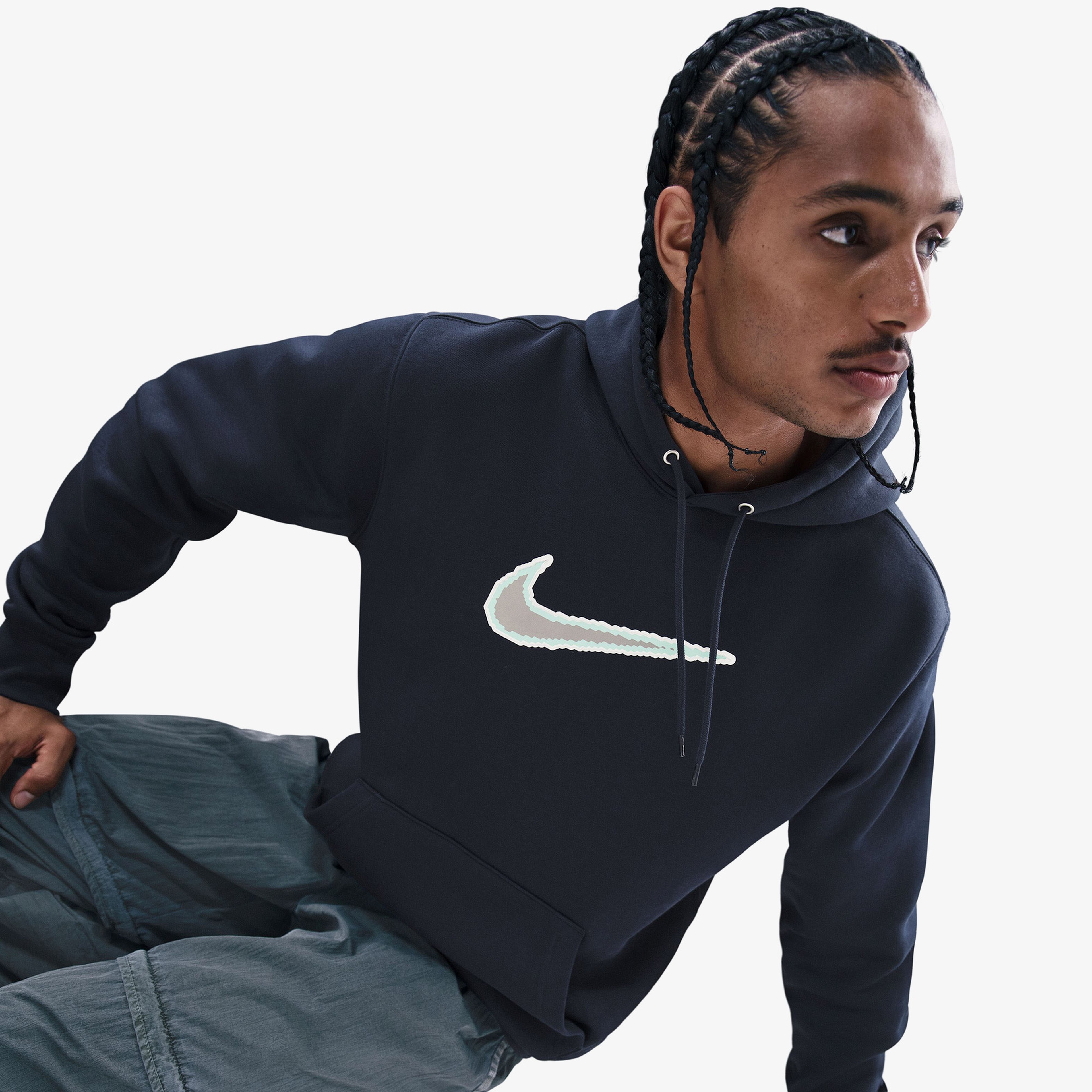 Nike Sportswear Club Erkek Mavi Sweatshirt