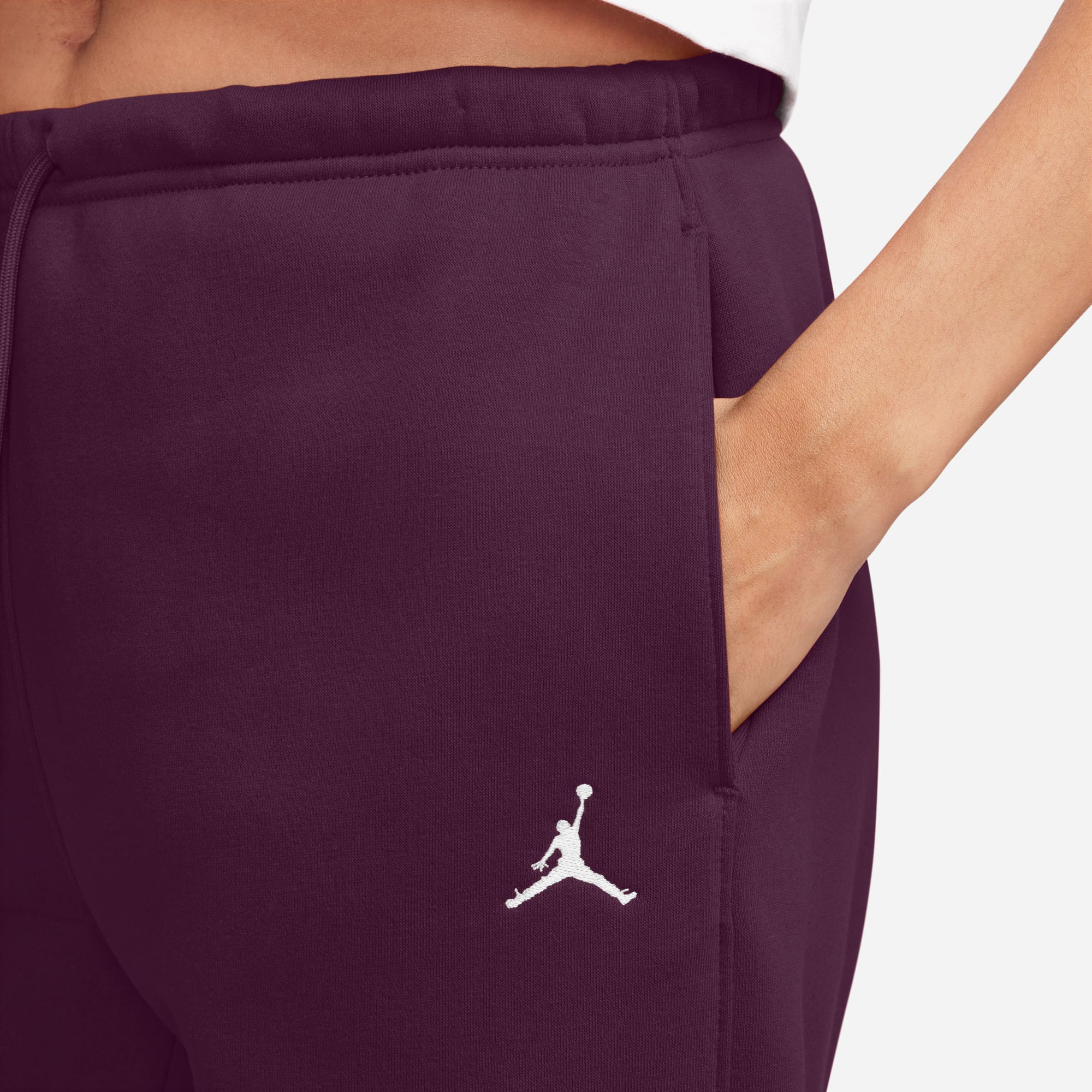 Jordan Brooklyn Fleece Kadın Bordo Eşofman Altı