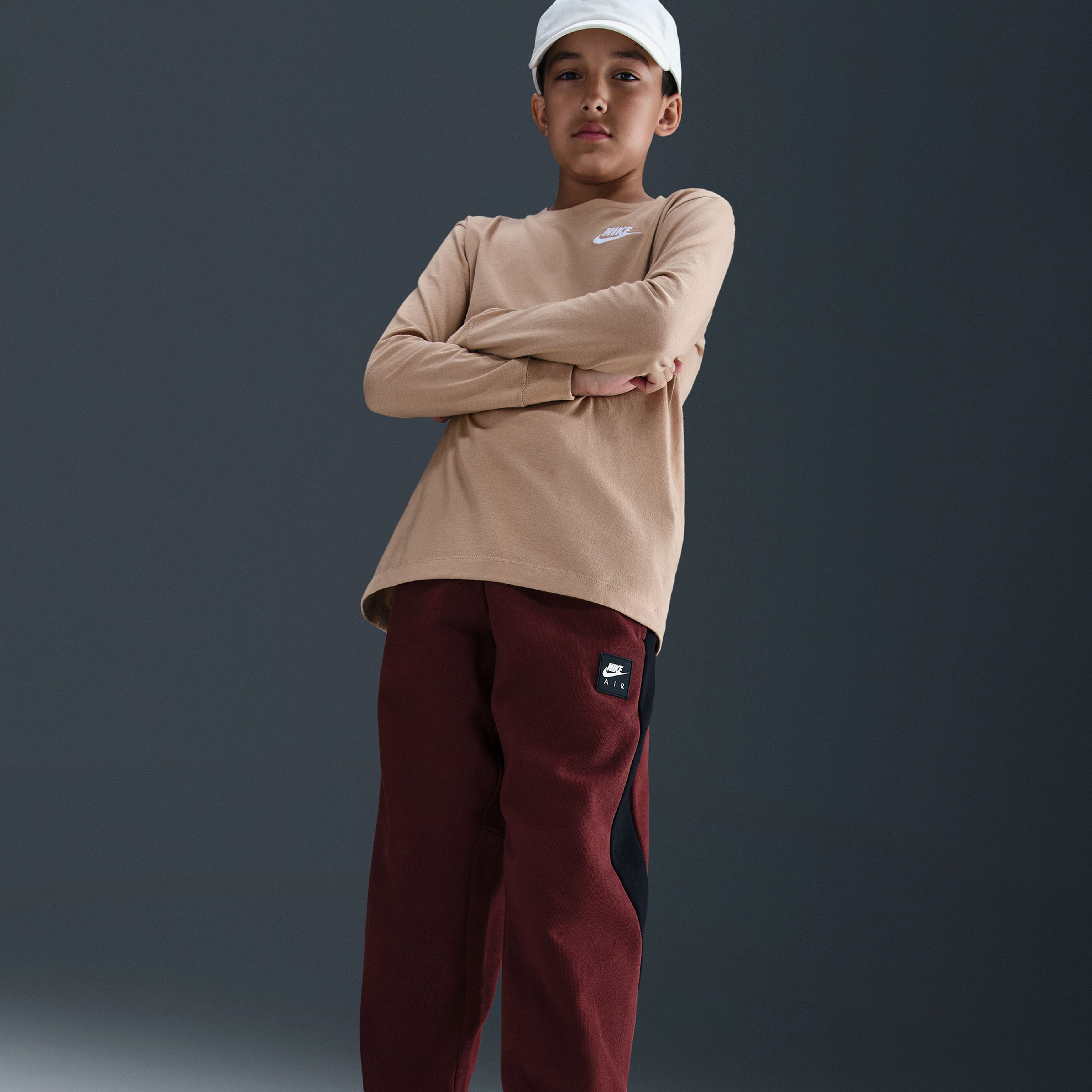 Nike Air Fleece Jogger Çocuk Bordo Eşofman Altı