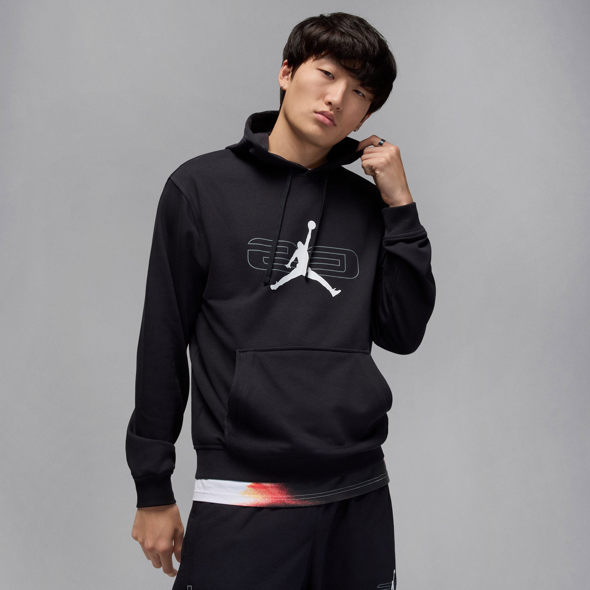 Jordan Sport Crossover Graphic Fleece Erkek Siyah Sweatshirt