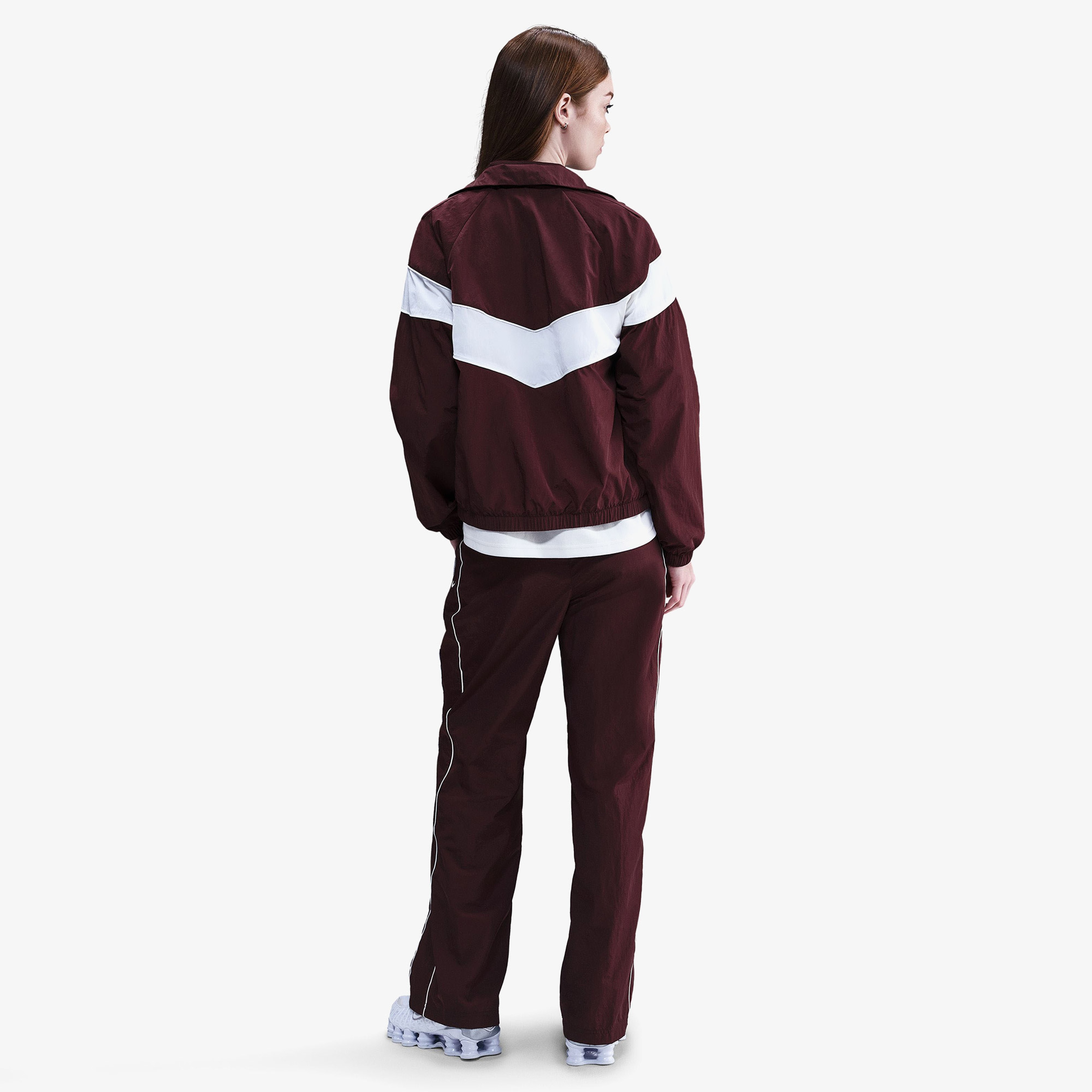 Nike Windrunner Woven Kadın Bordo Eşofman Altı