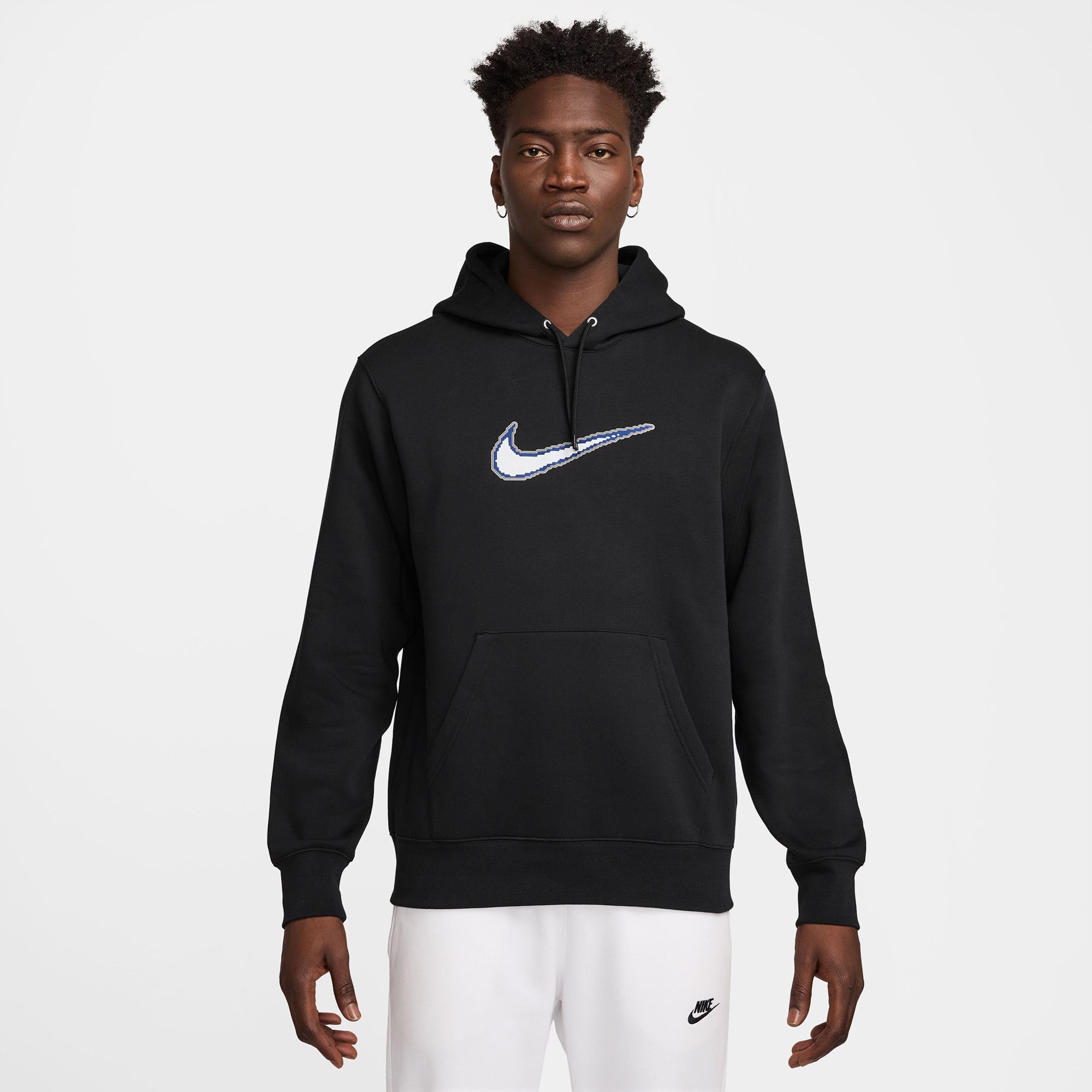 Nike Sportswear Club Neo Varsity Erkek Siyah Kapüşonlu Hoodie