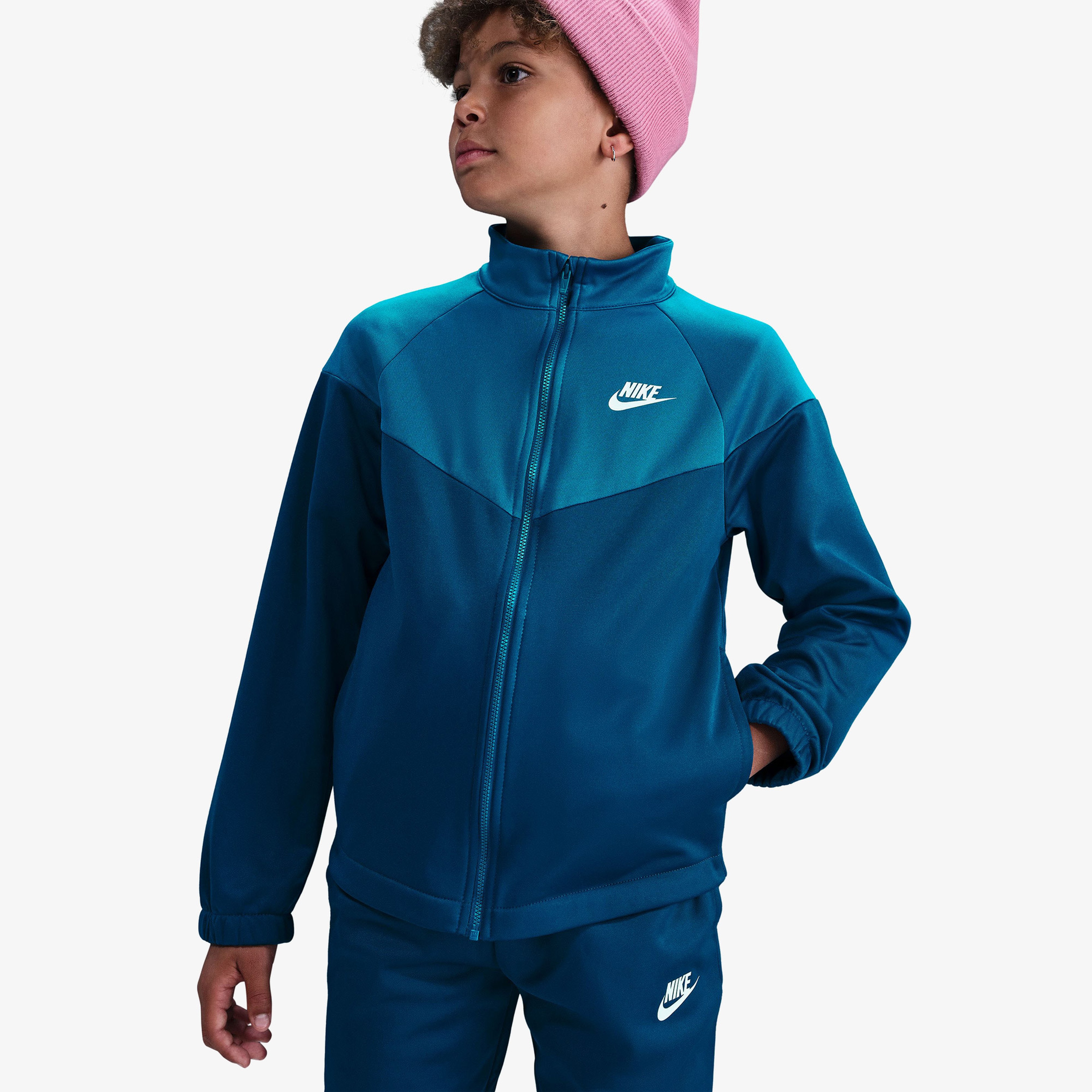 Nike Sportswear Dri-Fit Tracksuit Çocuk Mavi Eşofman Takımı