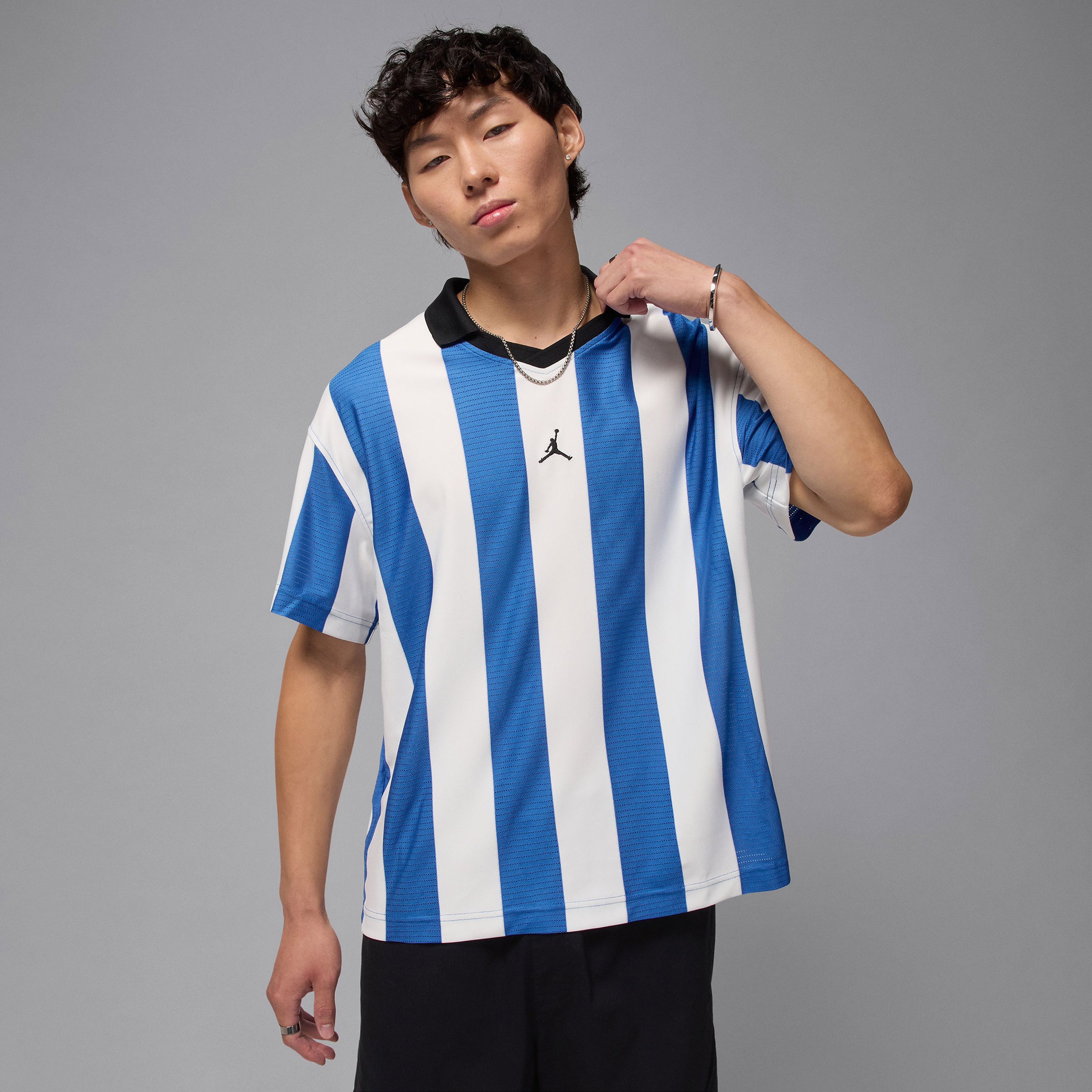 Jordan Brooklyn Collegiate Goalie Erkek Krem Rengi T-Shirt