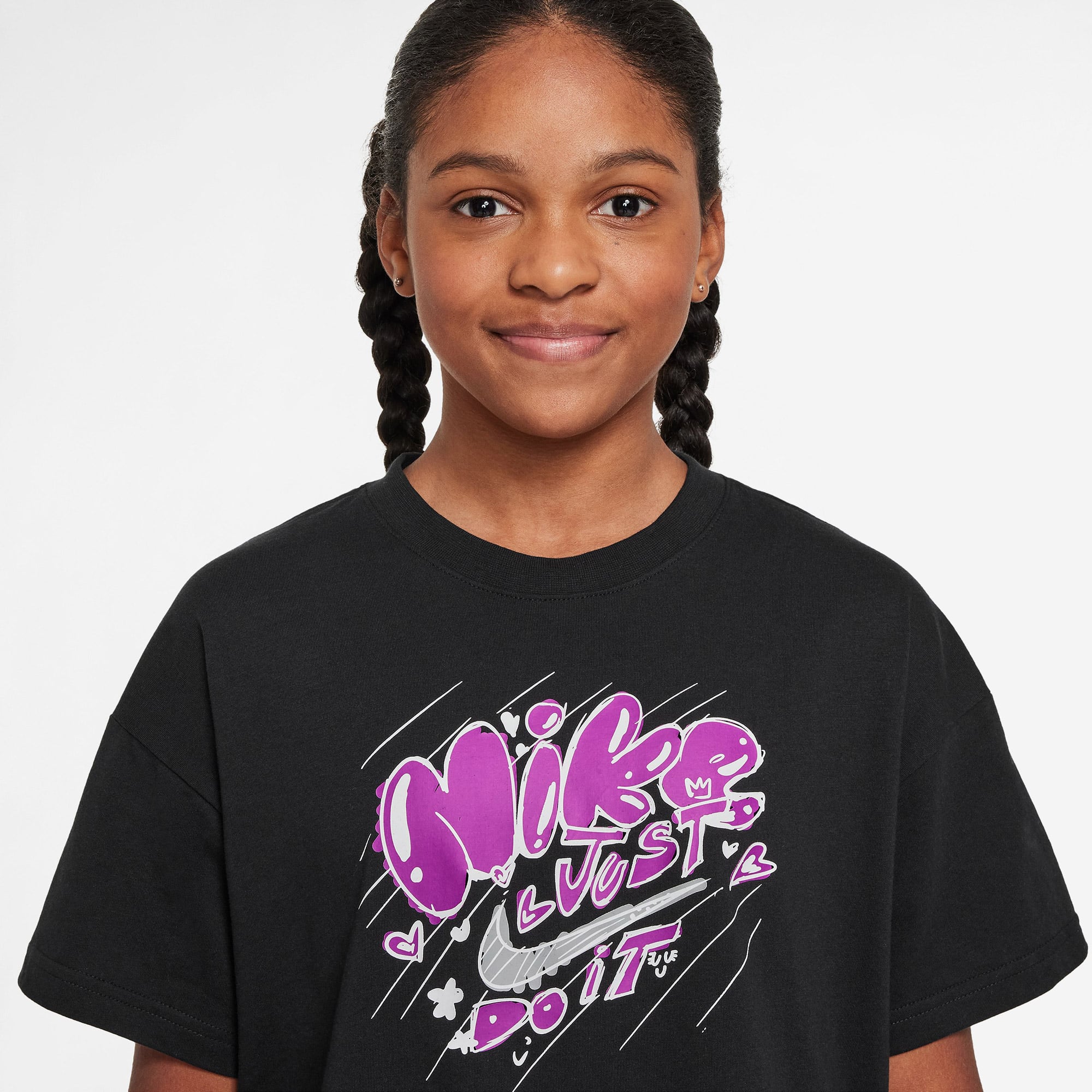 Nike Sportswear Essential Genç Çocuk Siyah T-Shirt