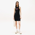Tommy Jeans Flag Mini Kadın Siyah Elbise