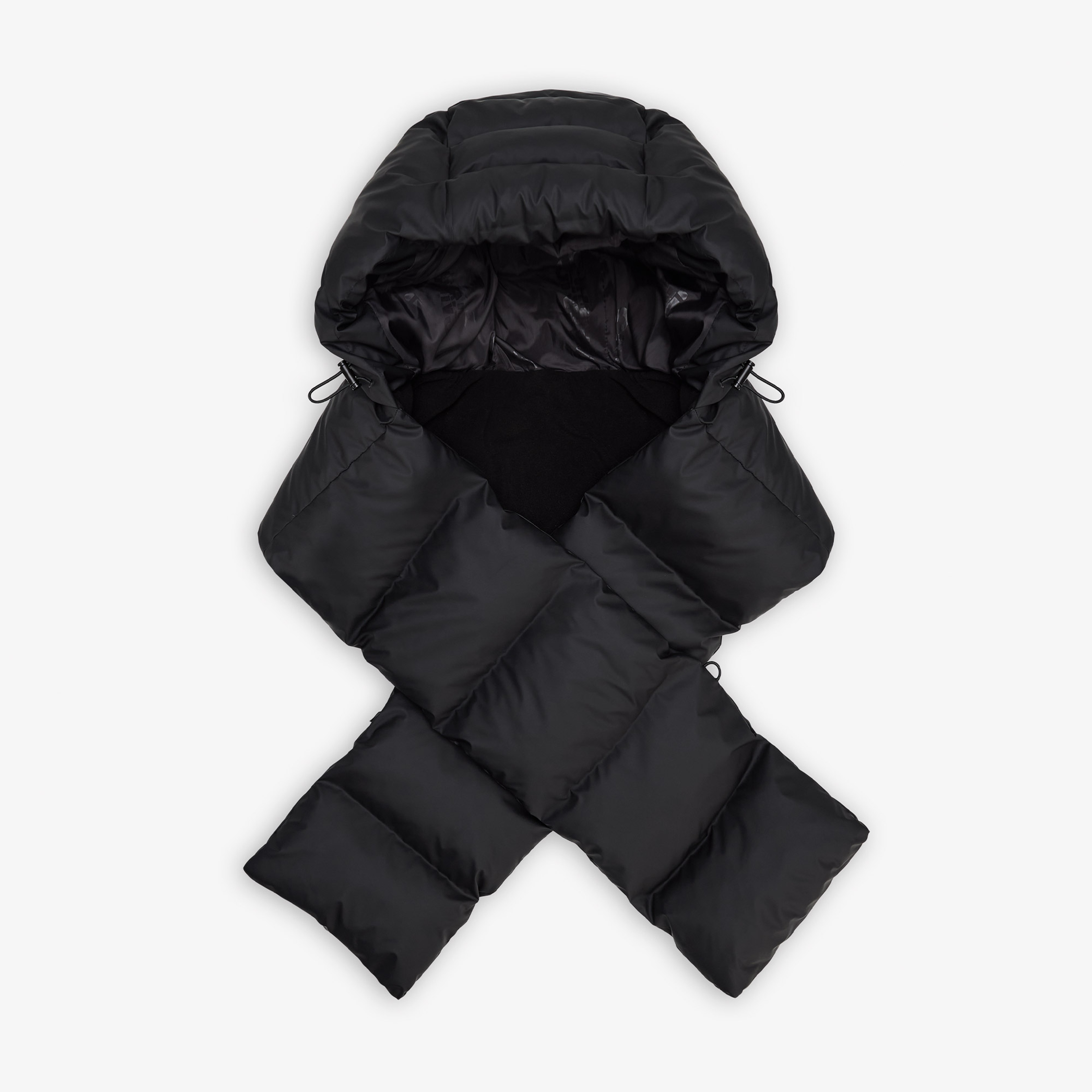 Rains Alta Vision Puffer Hood W3T3 Unisex Siyah Şapka