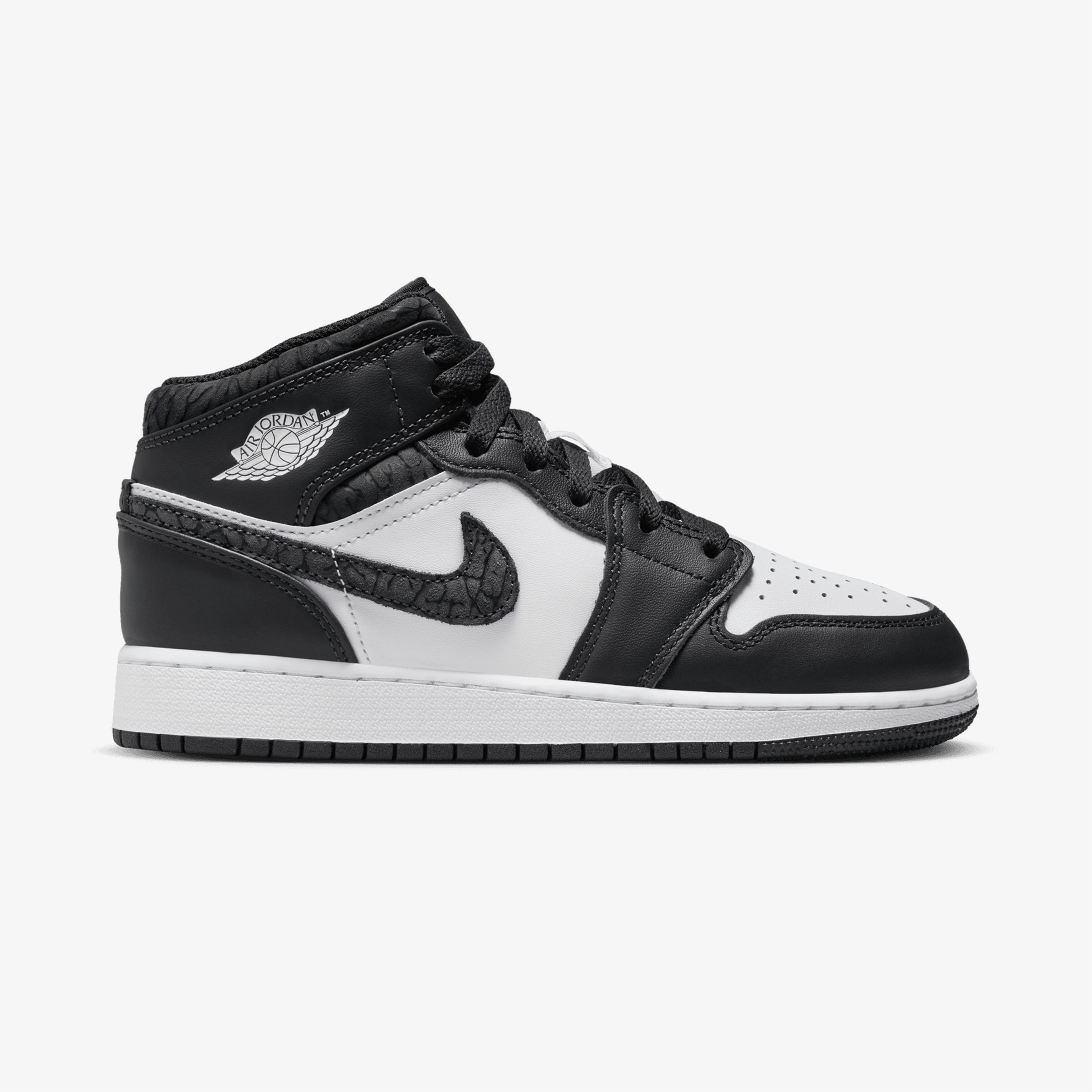 Nike Air Jordan 1 Mid Se Kadın Siyah/Beyaz Sneaker
