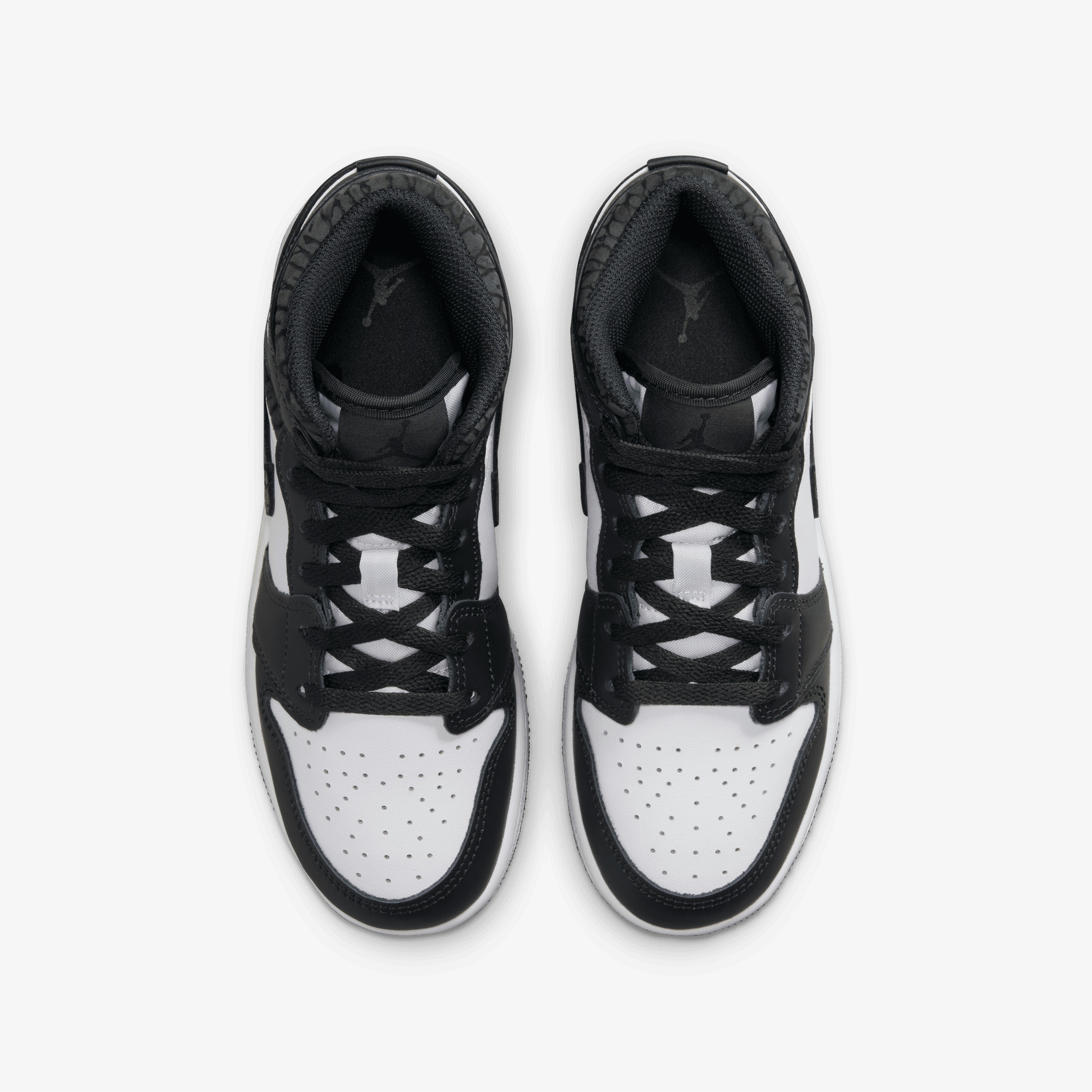 Nike Air Jordan 1 Mid Se Kadın Siyah/Beyaz Sneaker