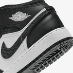 Nike Air Jordan 1 Mid Se Kadın Siyah/Beyaz Sneaker