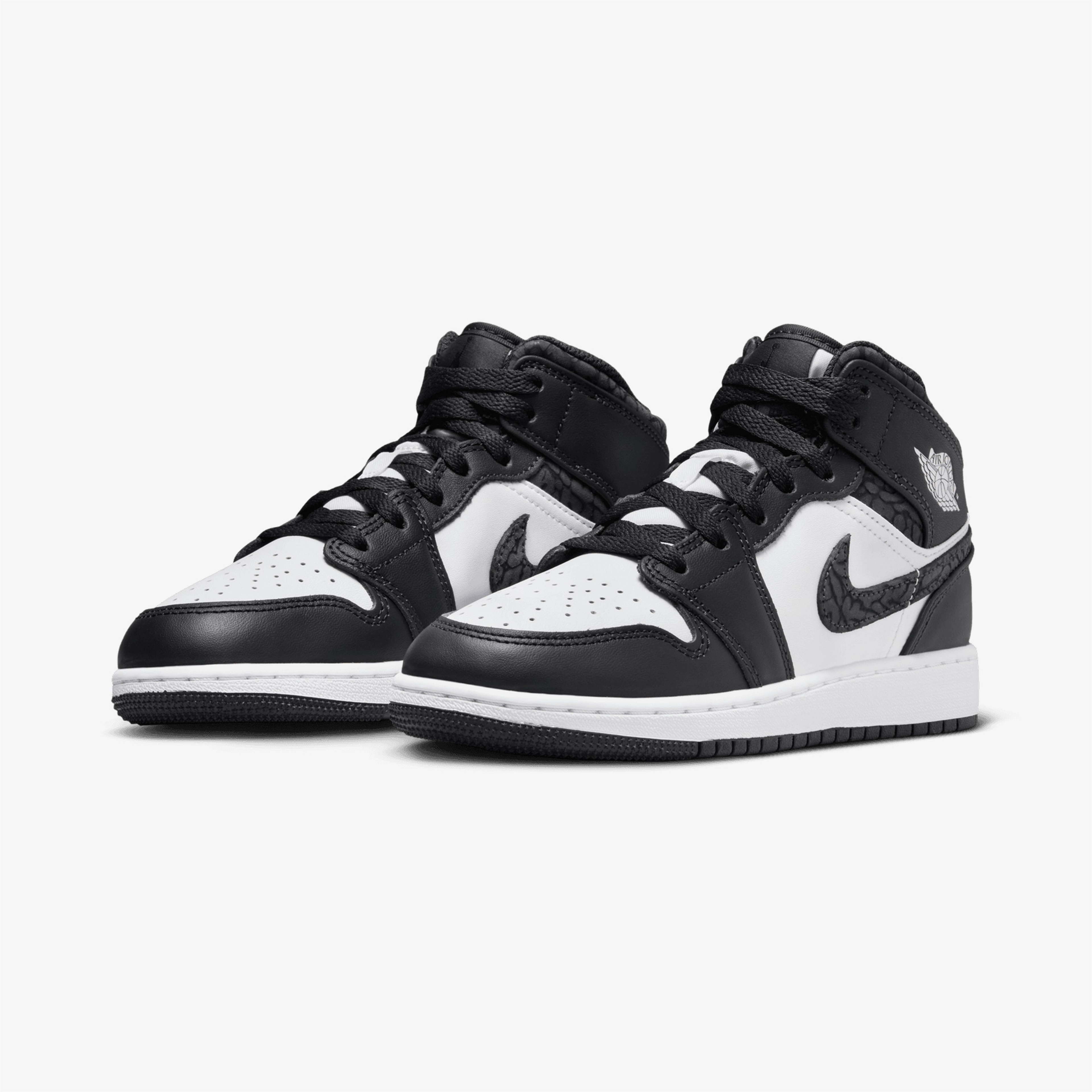 Nike Air Jordan 1 Mid Se Kadın Siyah/Beyaz Sneaker