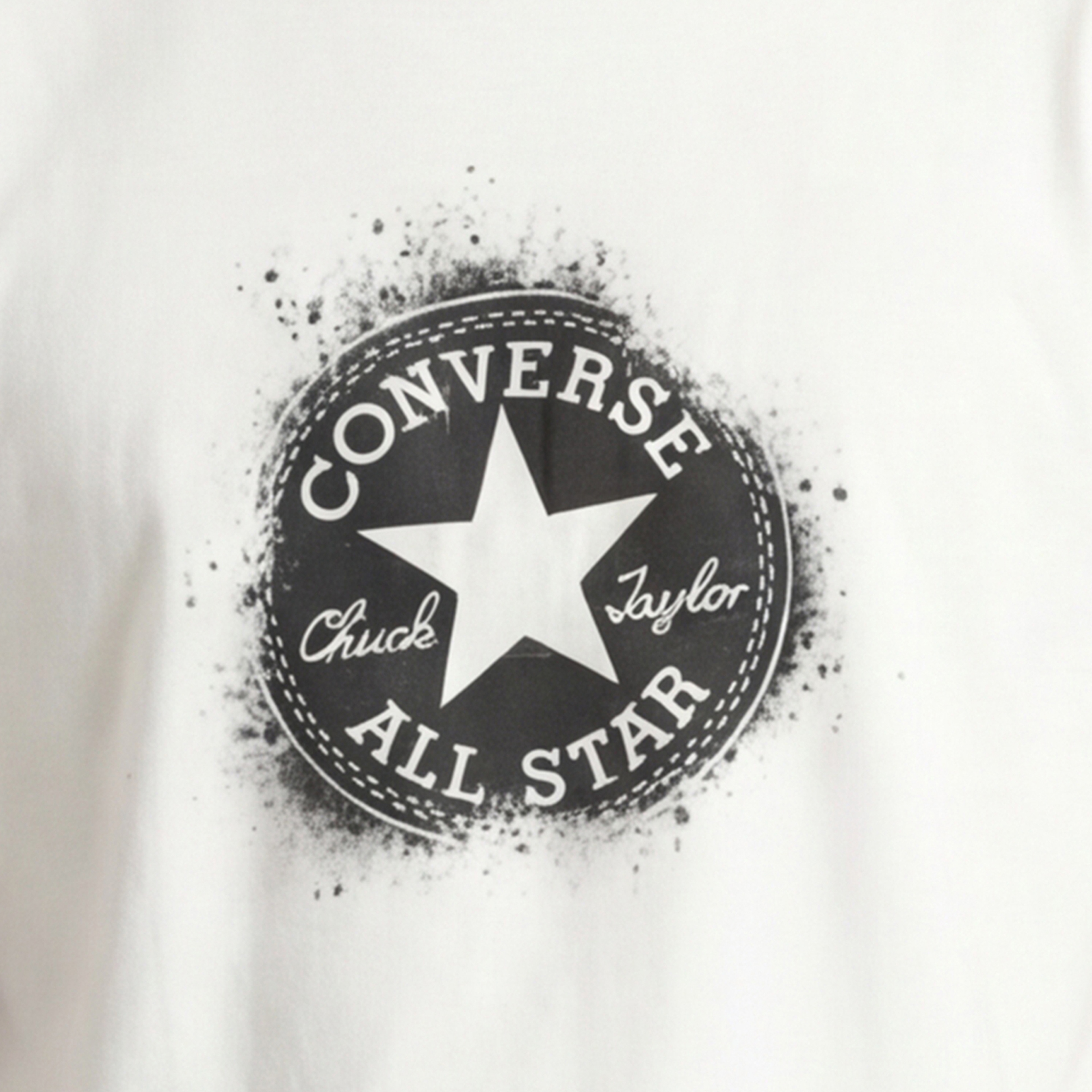 Converse Chuck Distort Spray Erkek Beyaz T-Shirt