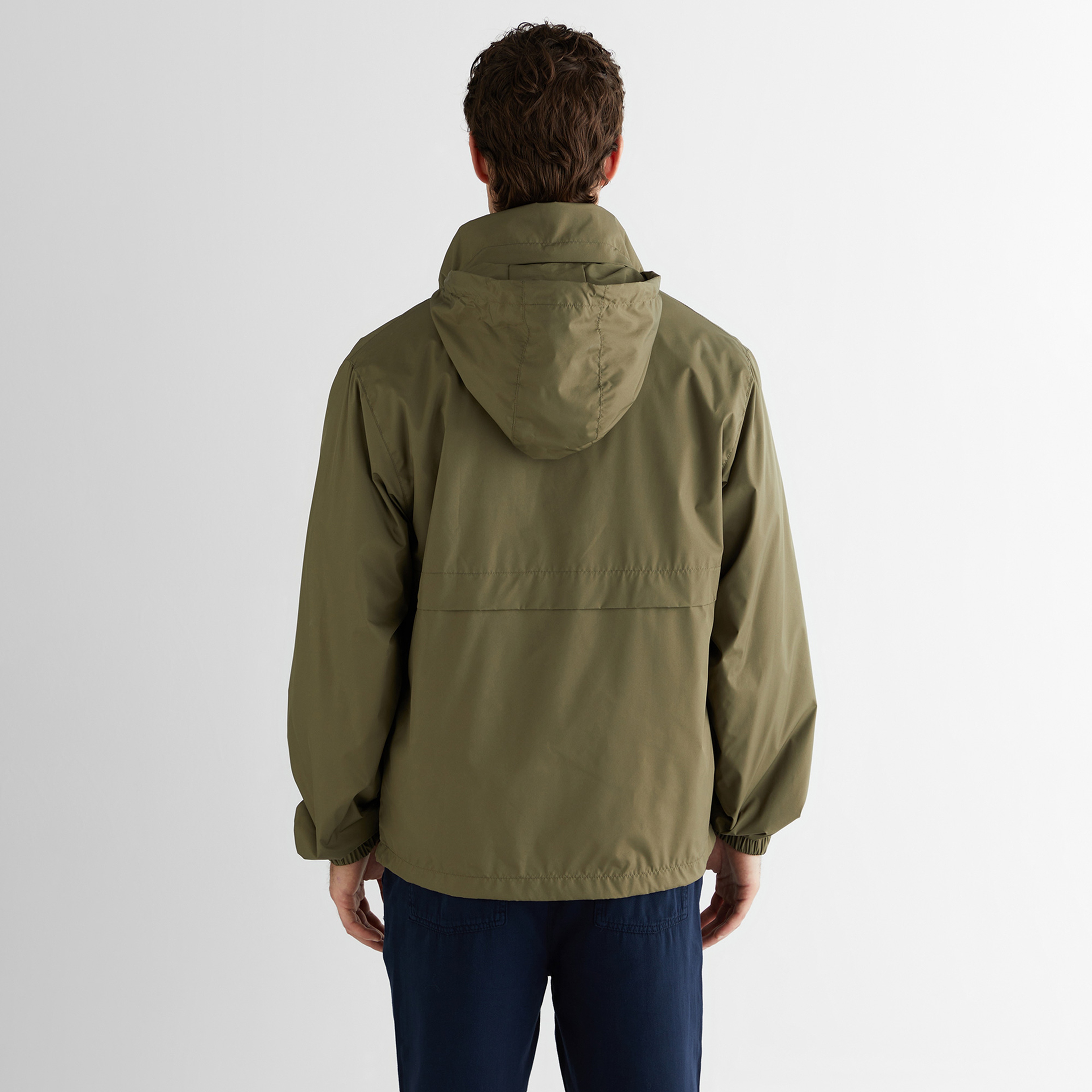 GANT Erkek Yeşil Regular Fit Kapüşonlu Rüzgarlık