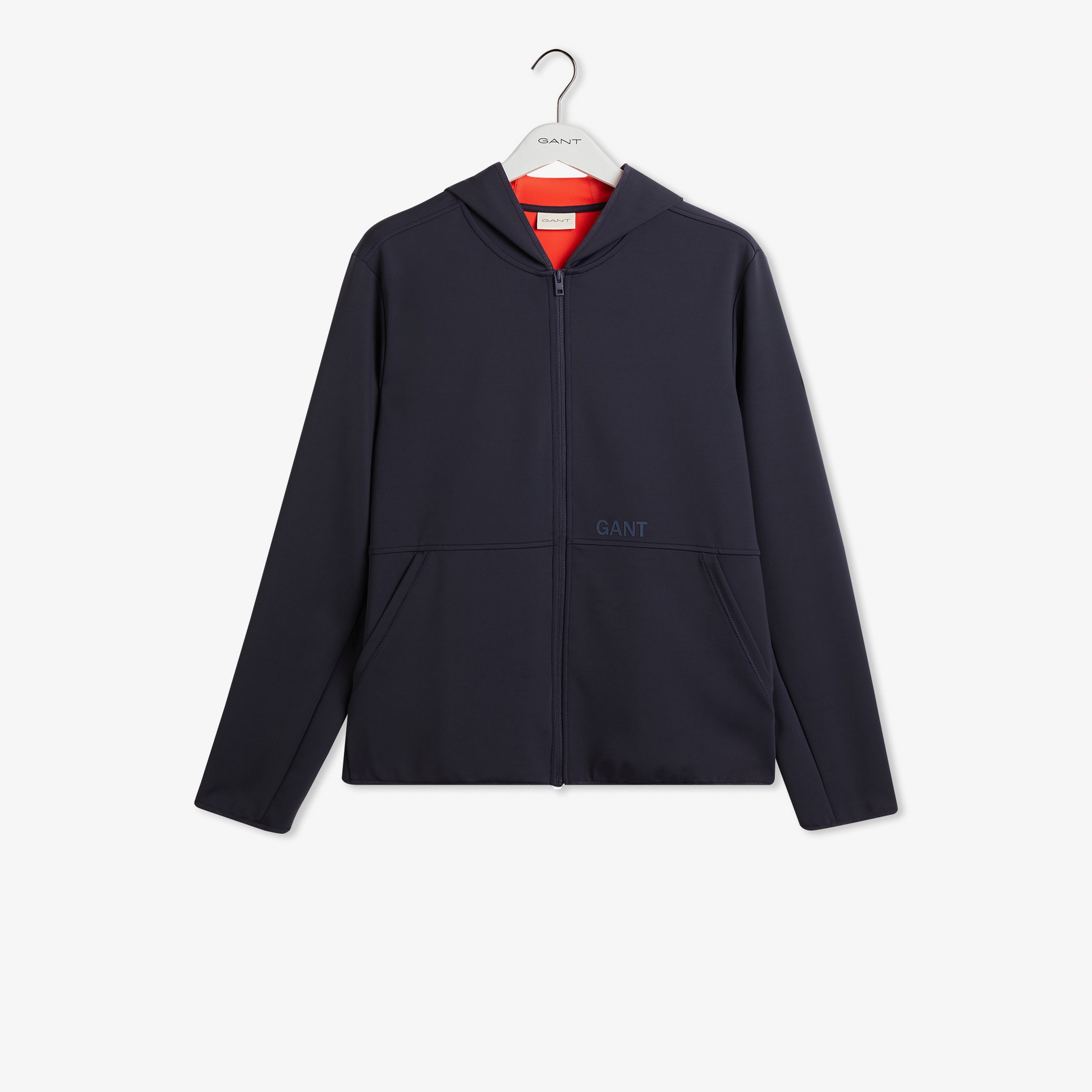 GANT Erkek Lacivert Slim Fit Kapüşonlu Sweatshirt