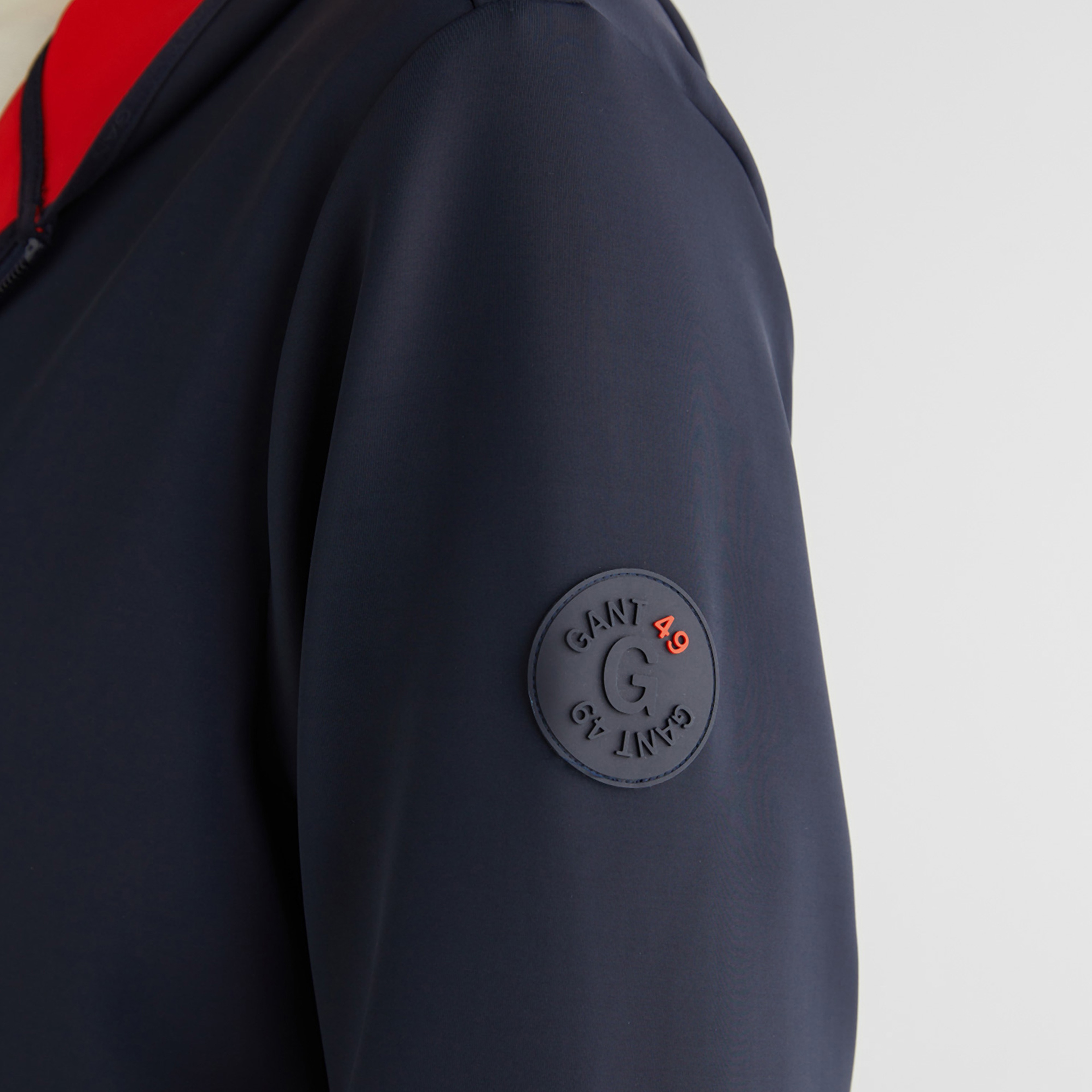 GANT Erkek Lacivert Slim Fit Kapüşonlu Sweatshirt
