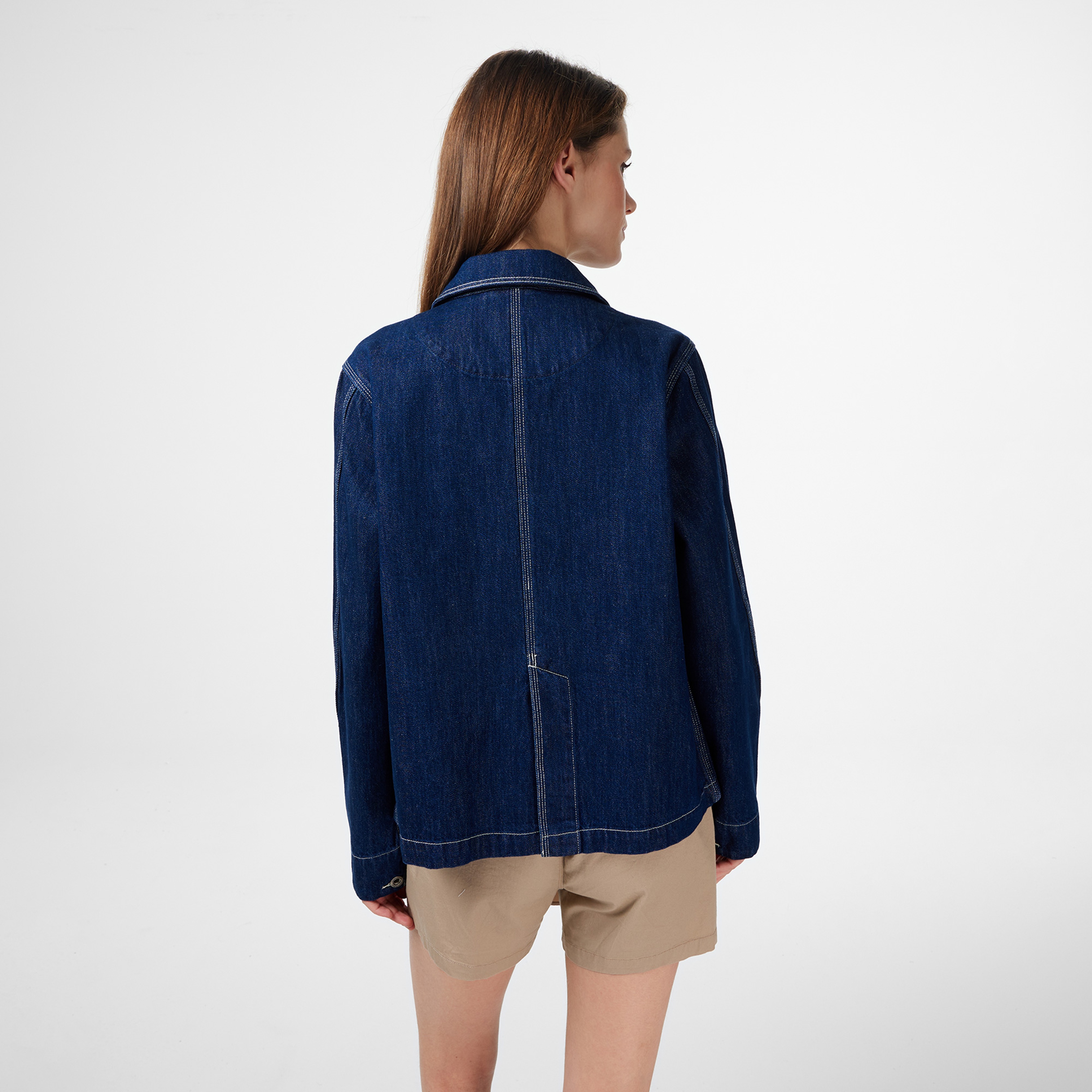 Converse Chaqueta Denim Kadın Mavi Ceket