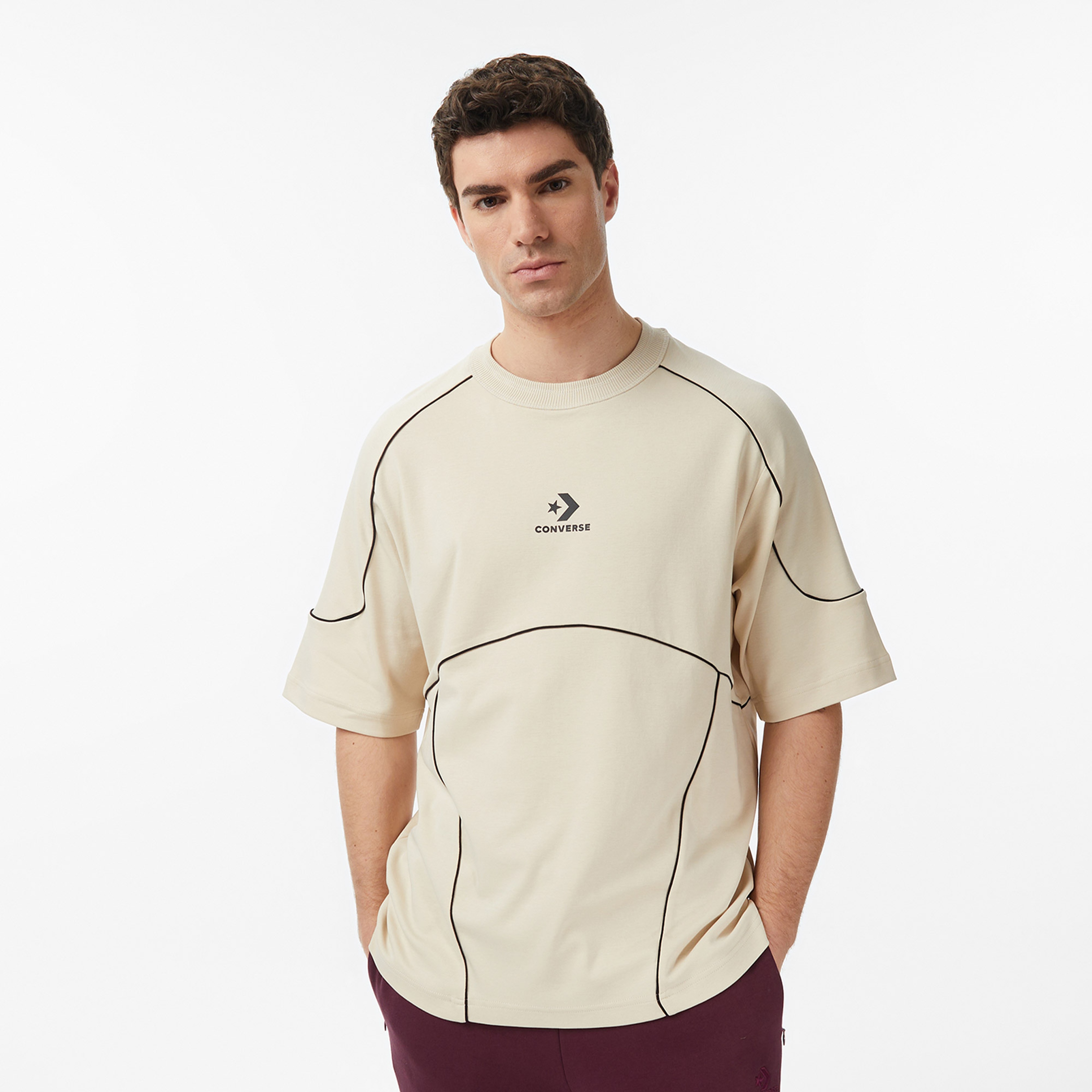 Converse Erkek Bej T-Shirt