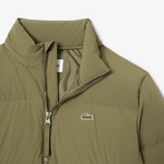 Erkek Relaxed Fit Kapüşonlu Haki Mont