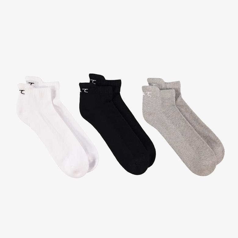 UNITED4 Classic Unisex Beyaz 3'lü Çorap