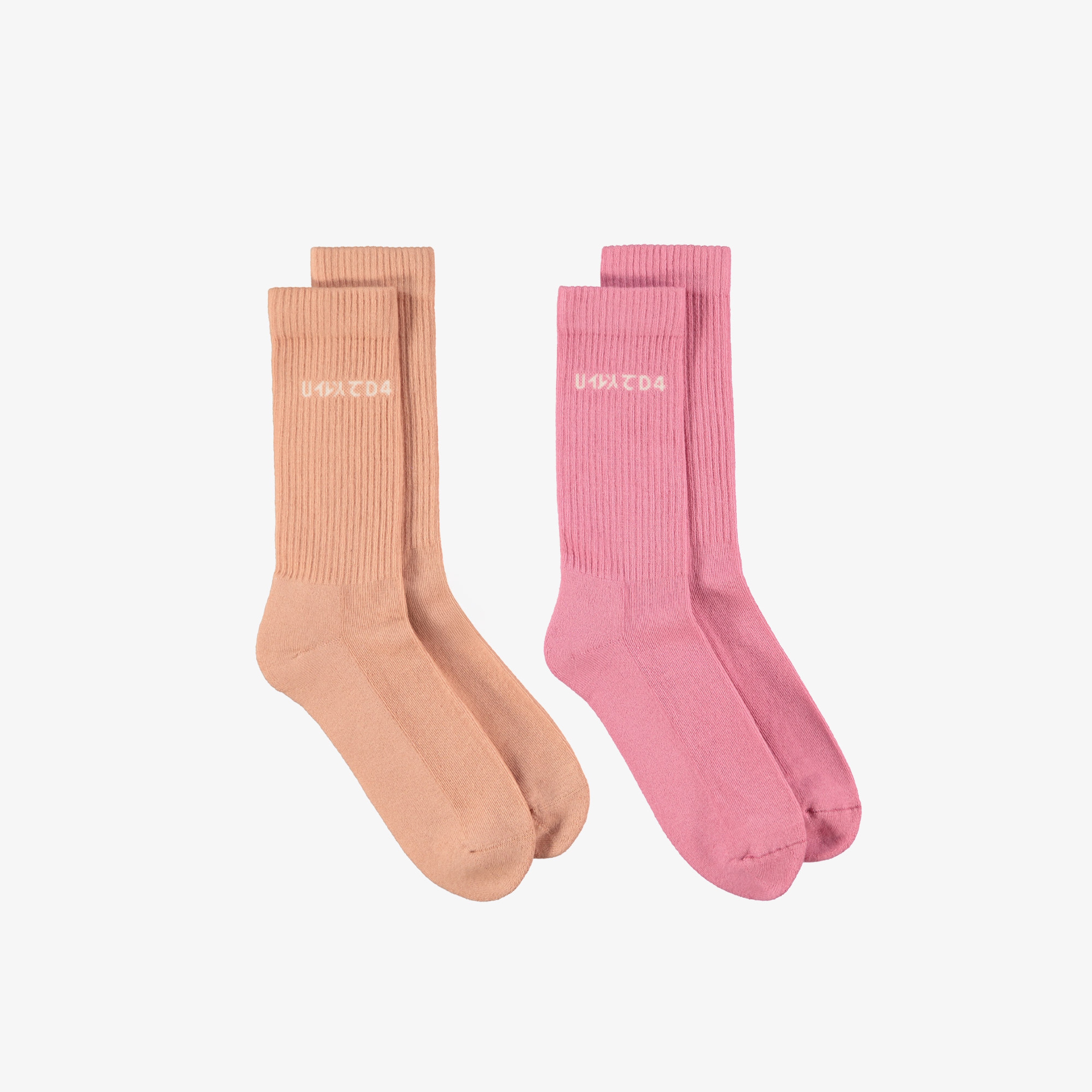UNITED4 Classic Unisex Pembe 2'li Çorap