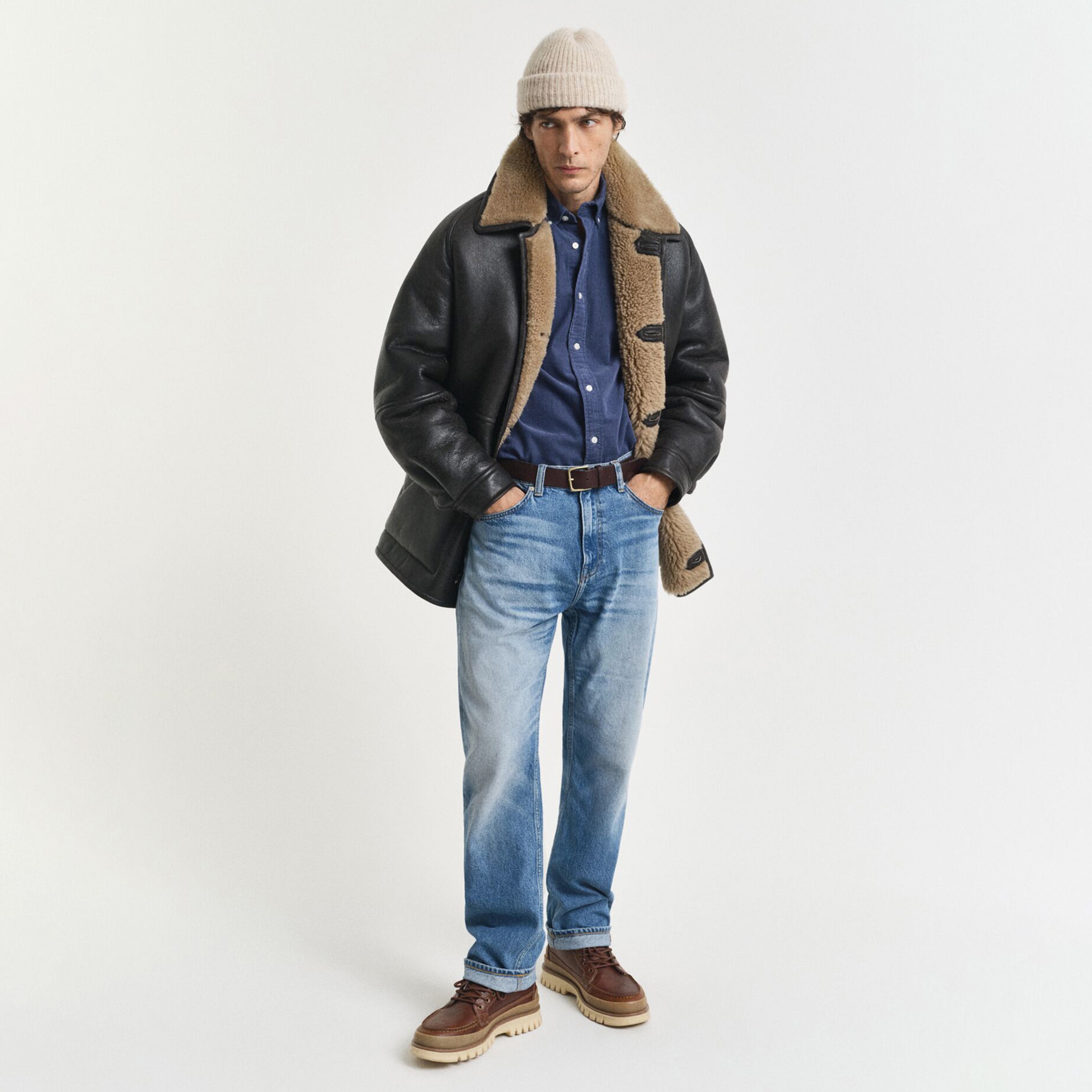 GANT Erkek Mavi Regular Fit Düğmeli Gömlek