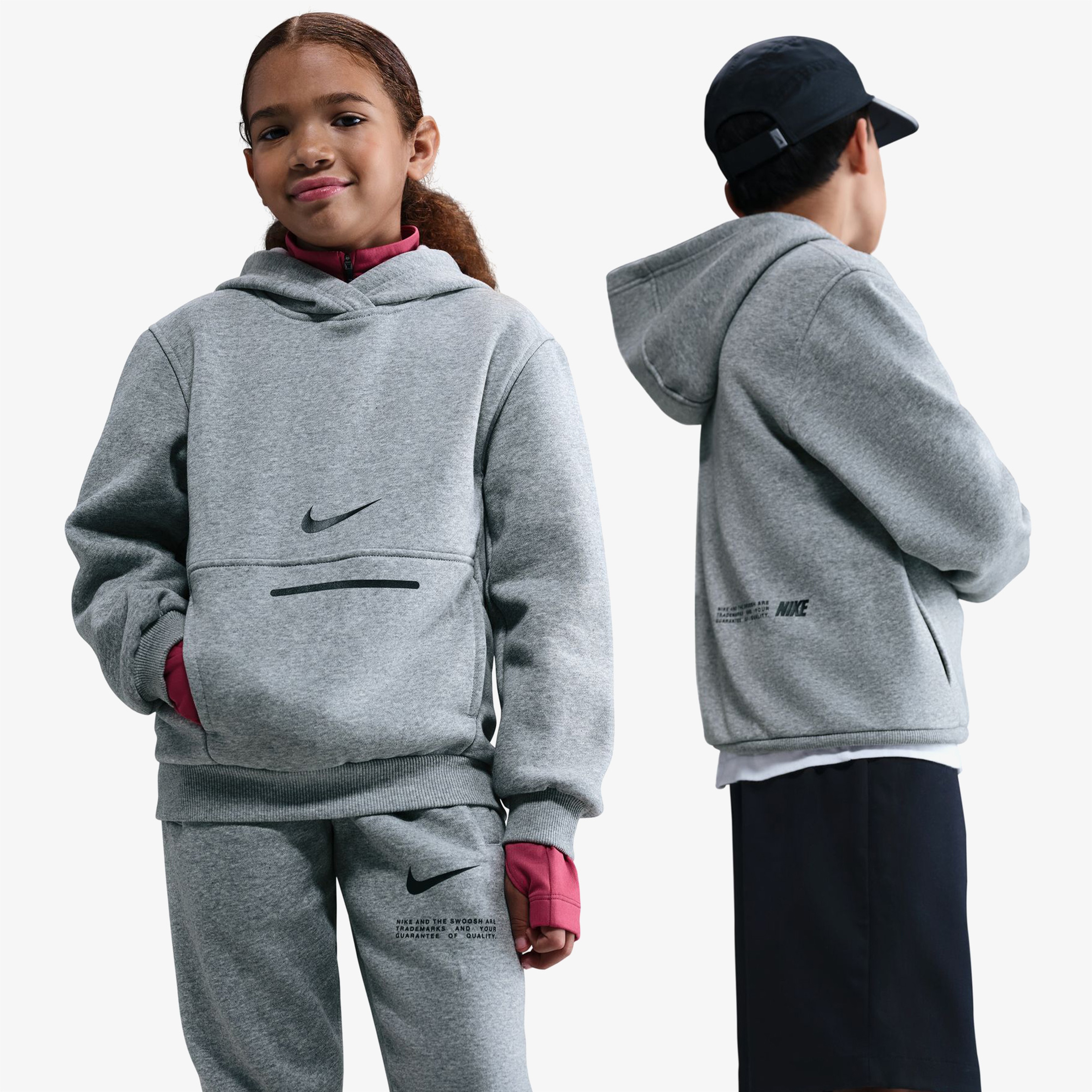 Nike Sportswear Club Fleece Çocuk Gri Sweatshirt