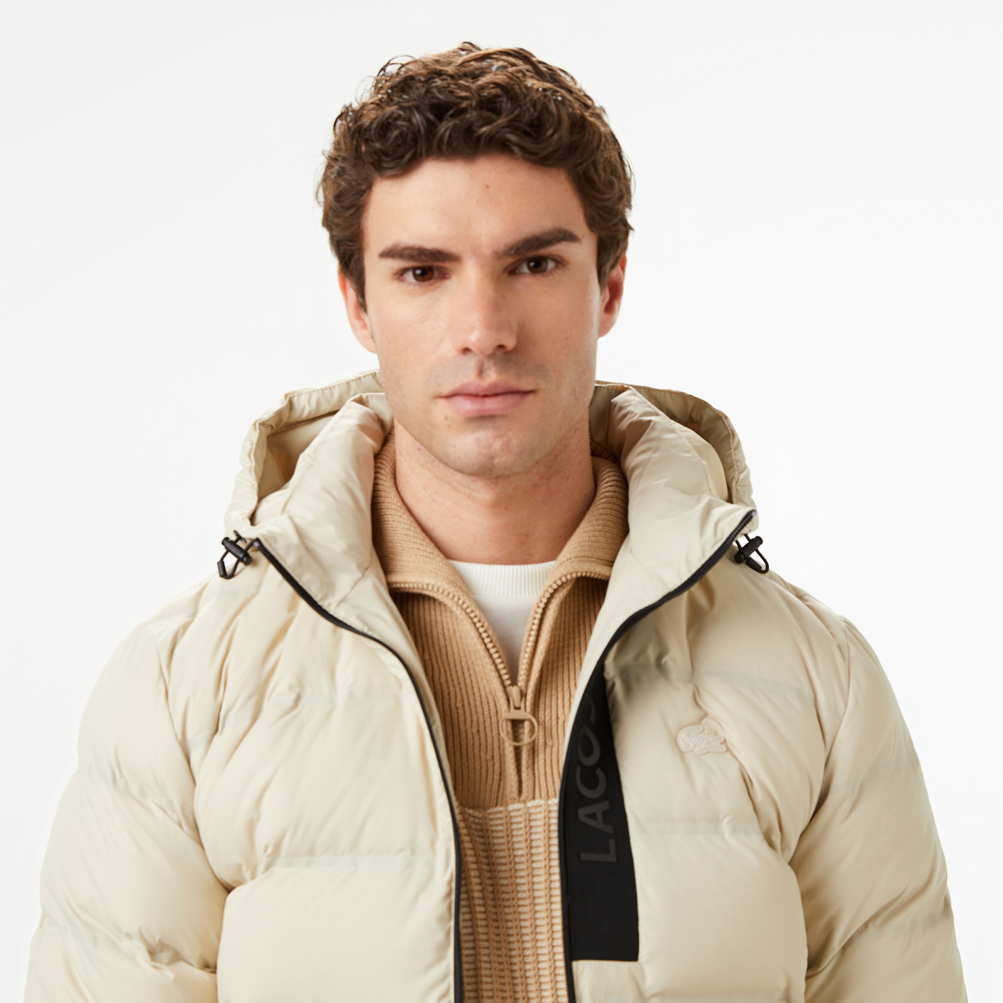 Lacoste Erkek Regular Fit Açık Kahverengi Mont