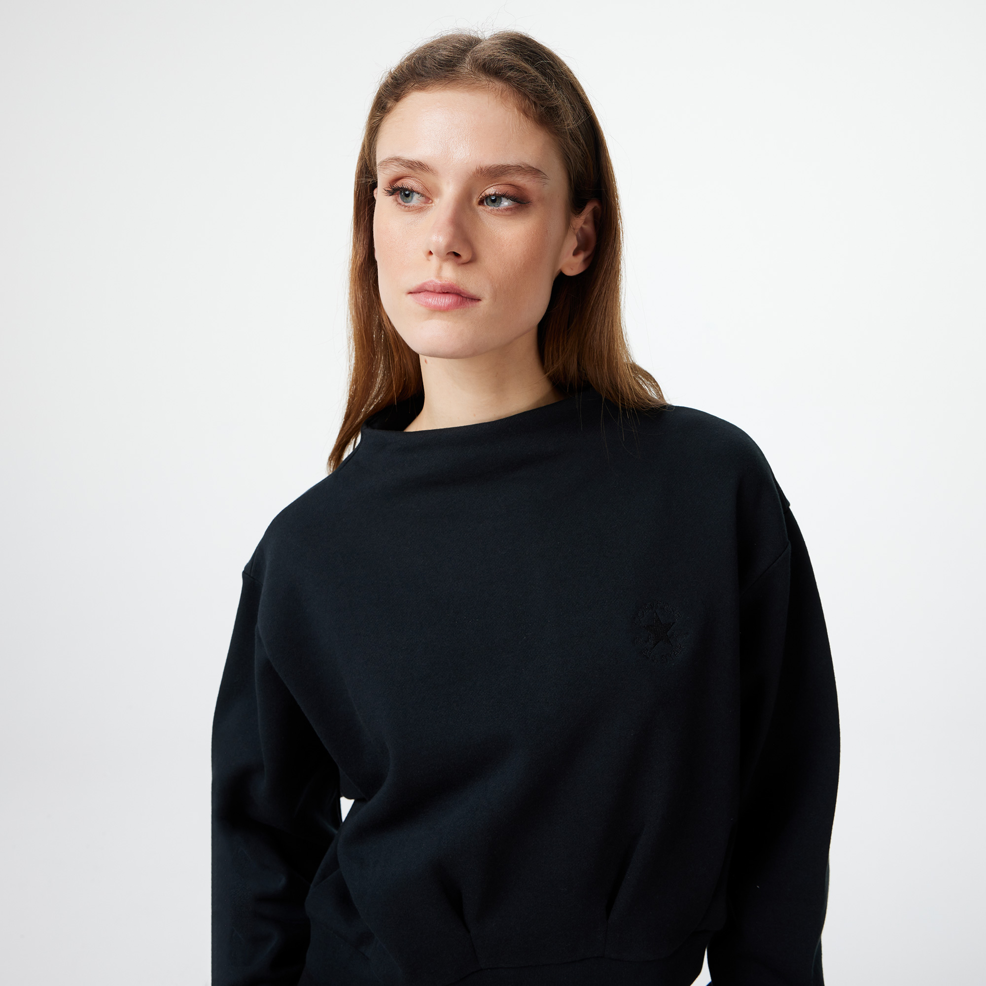 Converse Kadın Siyah T-Shirt