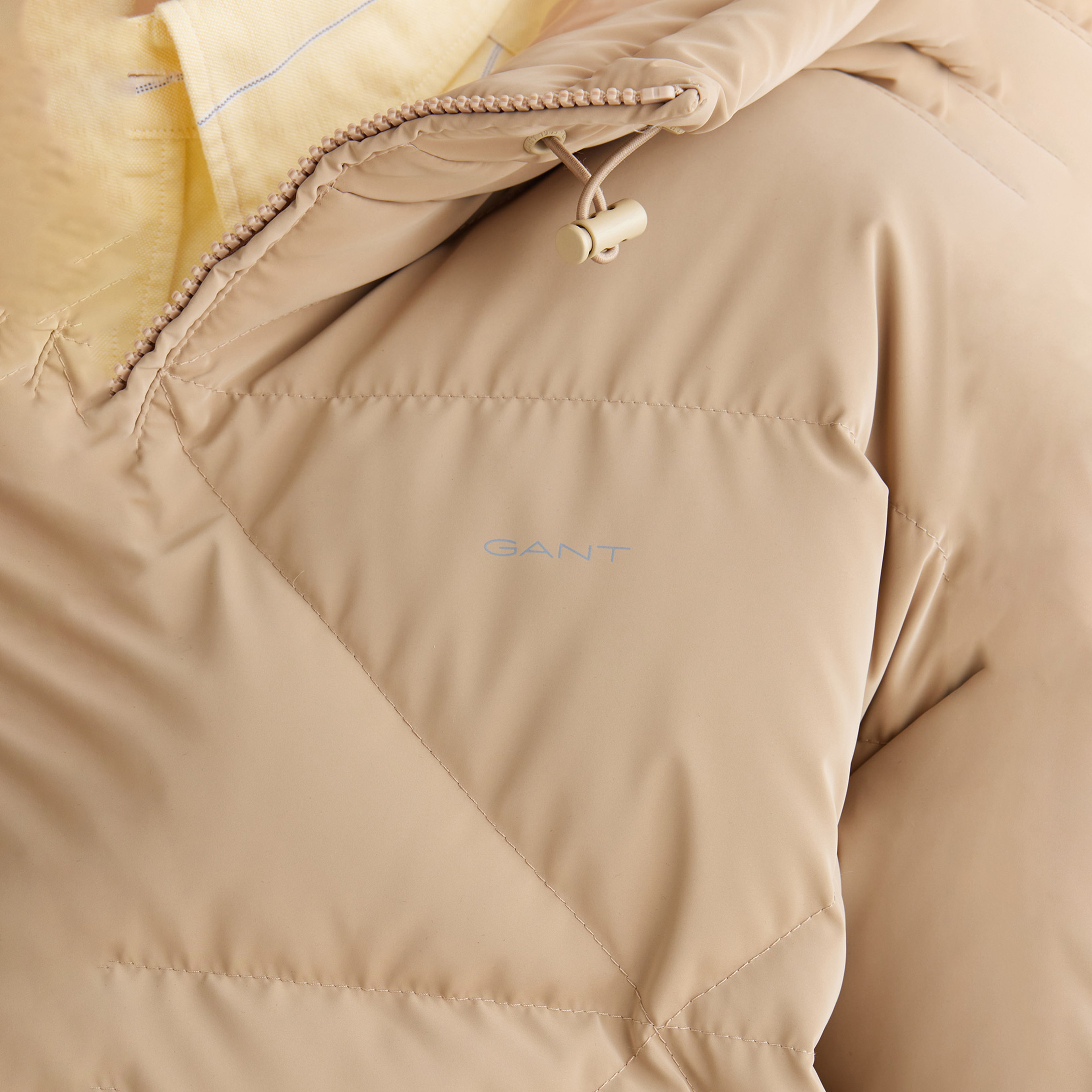 GANT Kadın Bej Regular Fit Fermuarlı Ceket