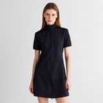 GANT Kadın Siyah Regular Fit Fermuarlı Elbise