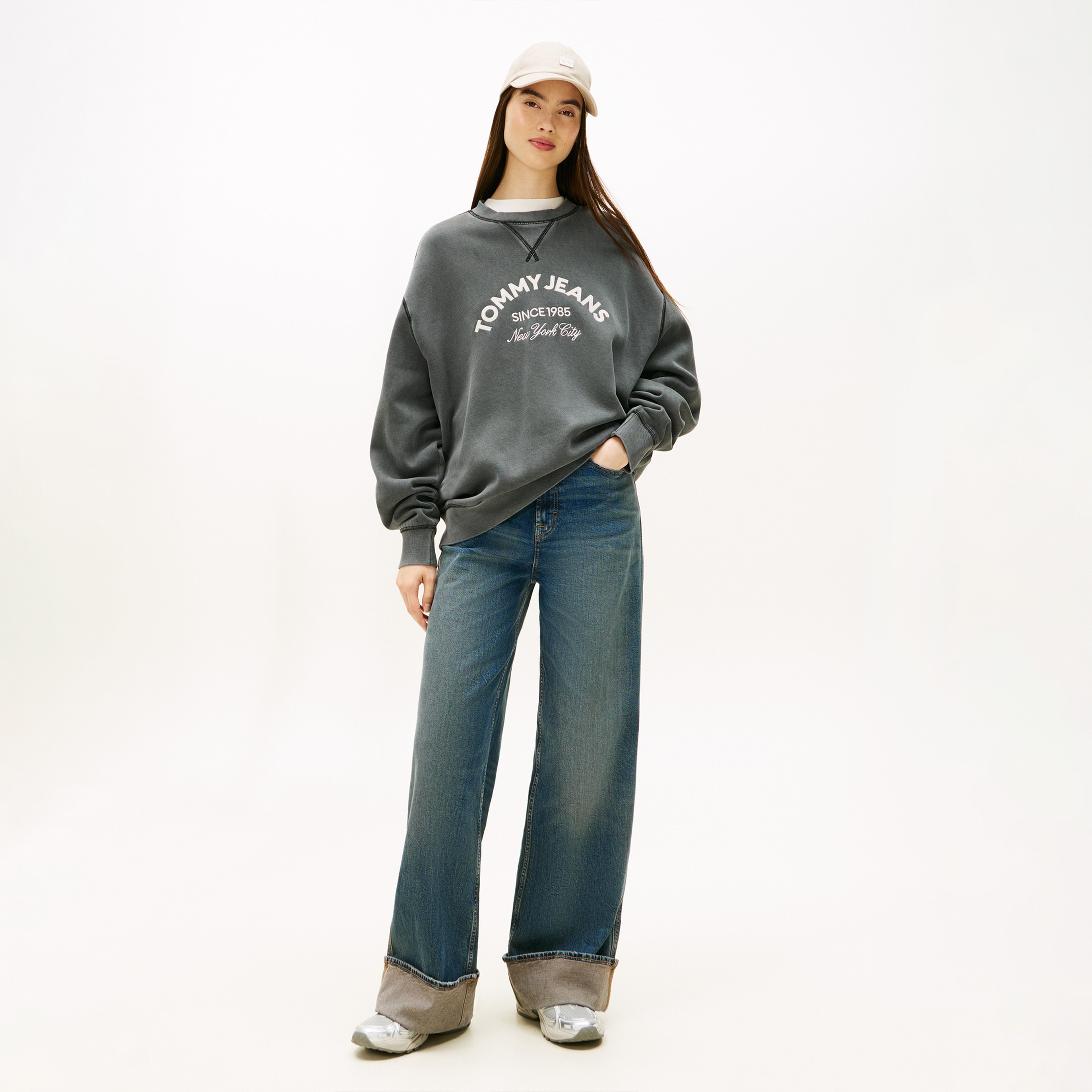 Tommy Hilfiger Archive '97 Kadın Gri Spor Ayakkabı