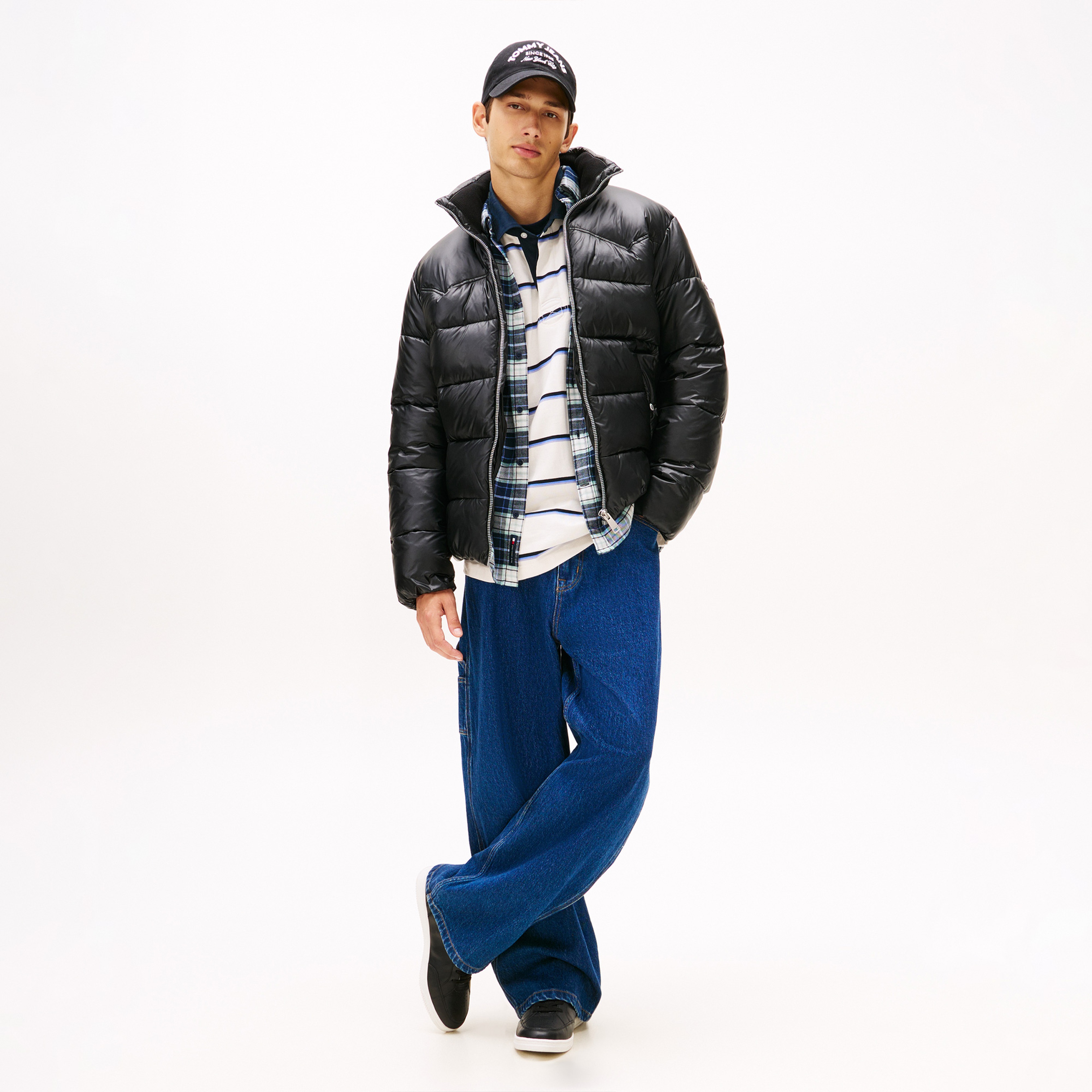 Tommy Hilfiger Cupsole Deri Erkek Siyah Spor Ayakkabı