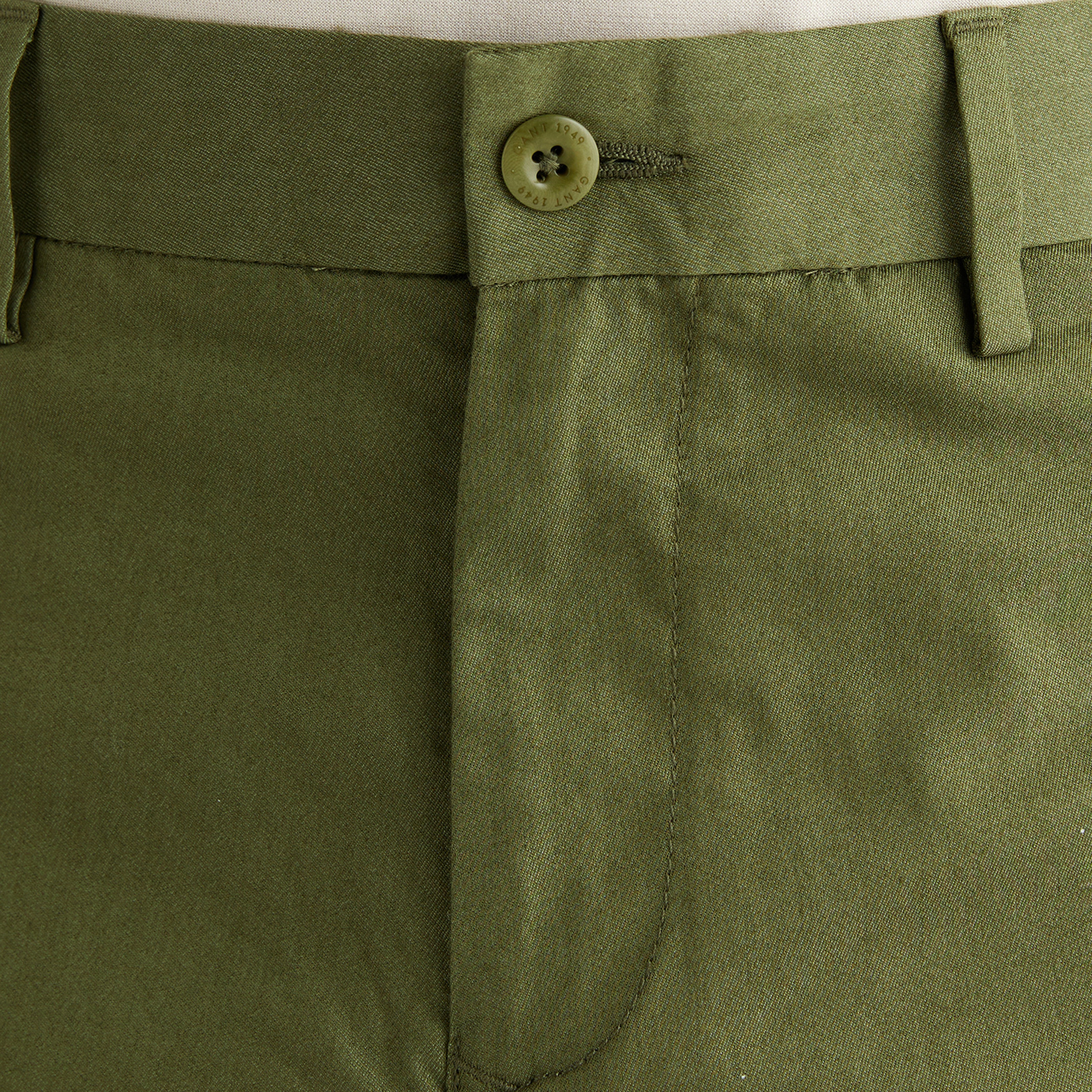 GANT Erkek Yeşil Slim Fit Pantolon