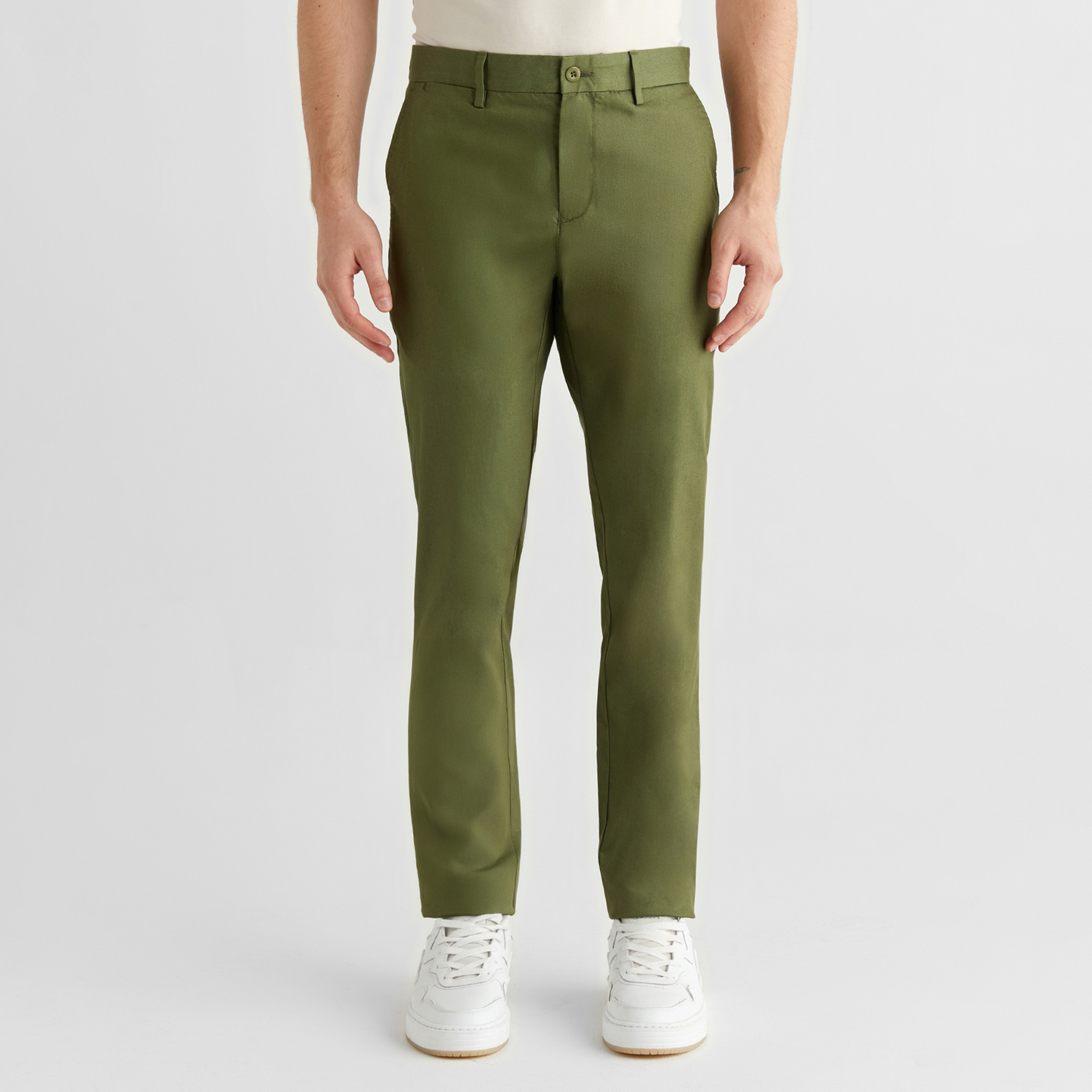 GANT Erkek Yeşil Slim Fit Pantolon