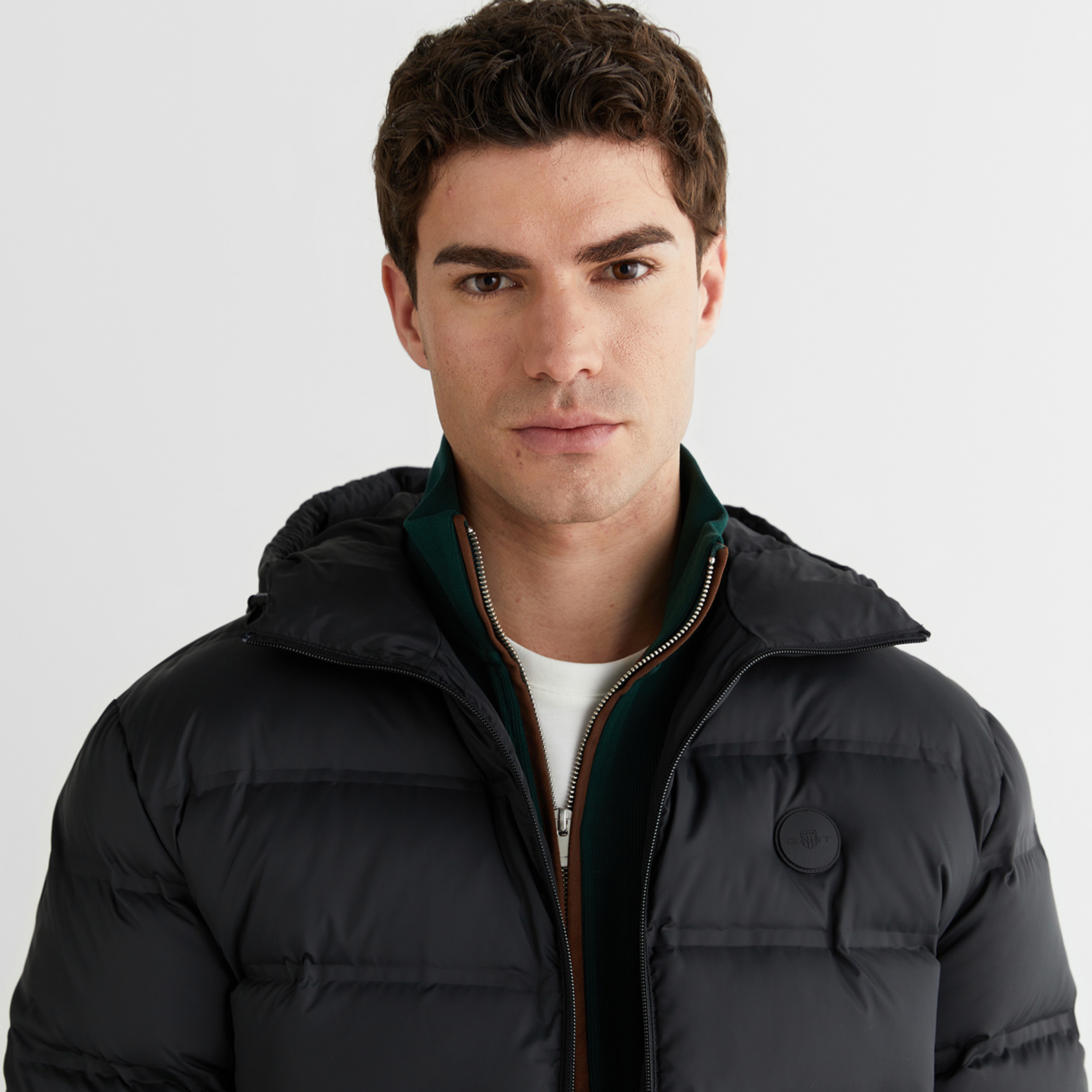 GANT Erkek Siyah Regular Fit Fermuarlı Mont