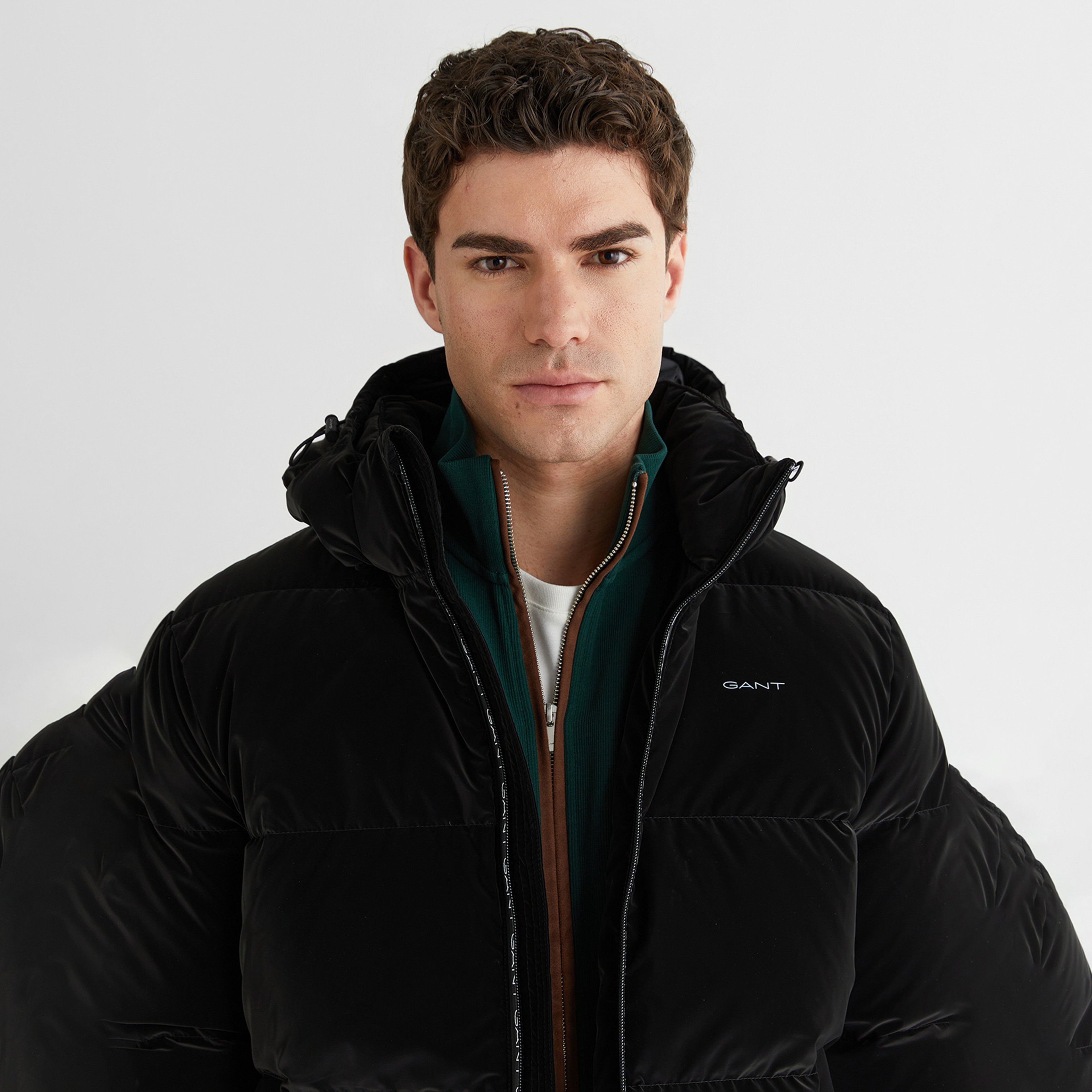GANT Erkek Siyah Regular Fit Fermuarlı Mont
