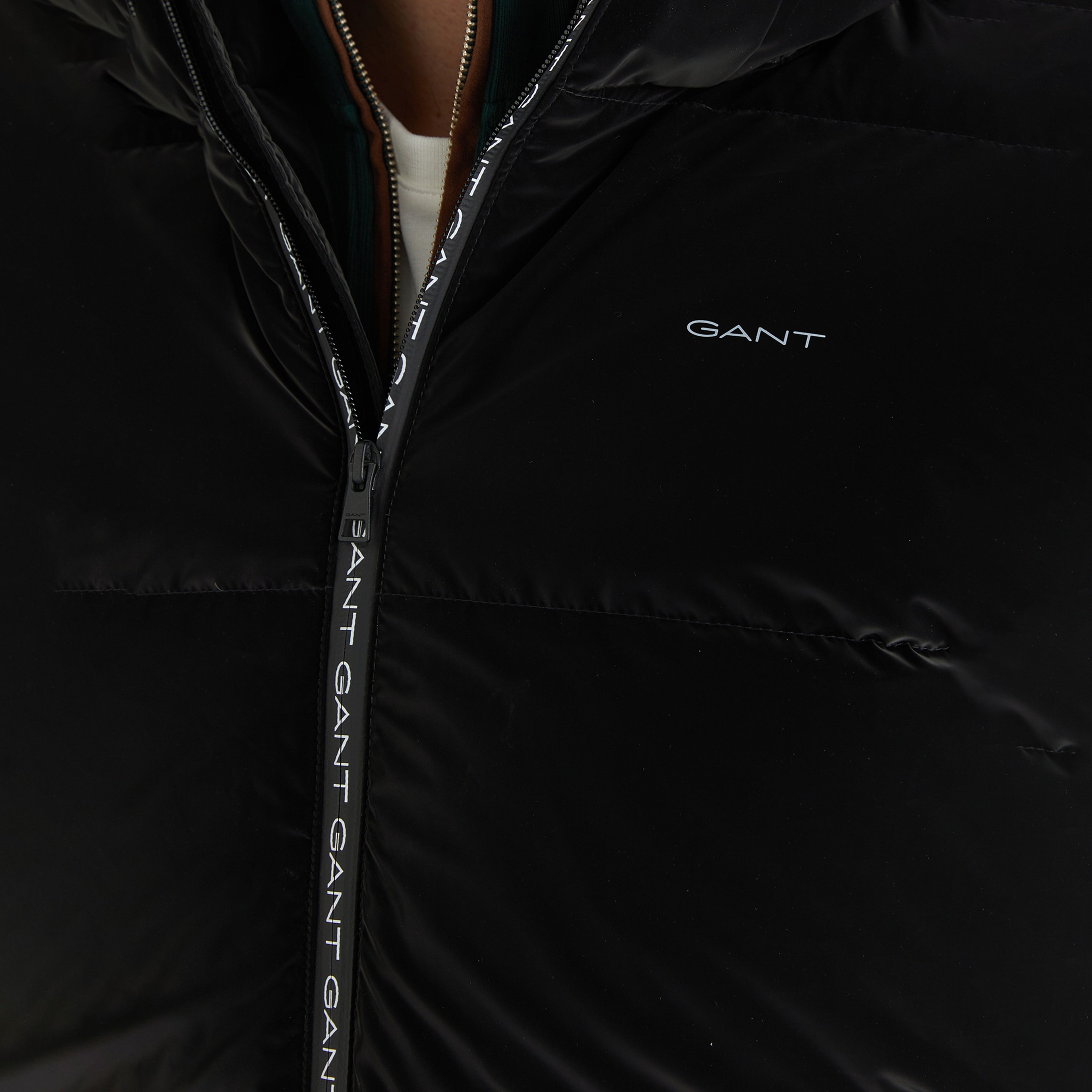 GANT Erkek Siyah Regular Fit Fermuarlı Mont