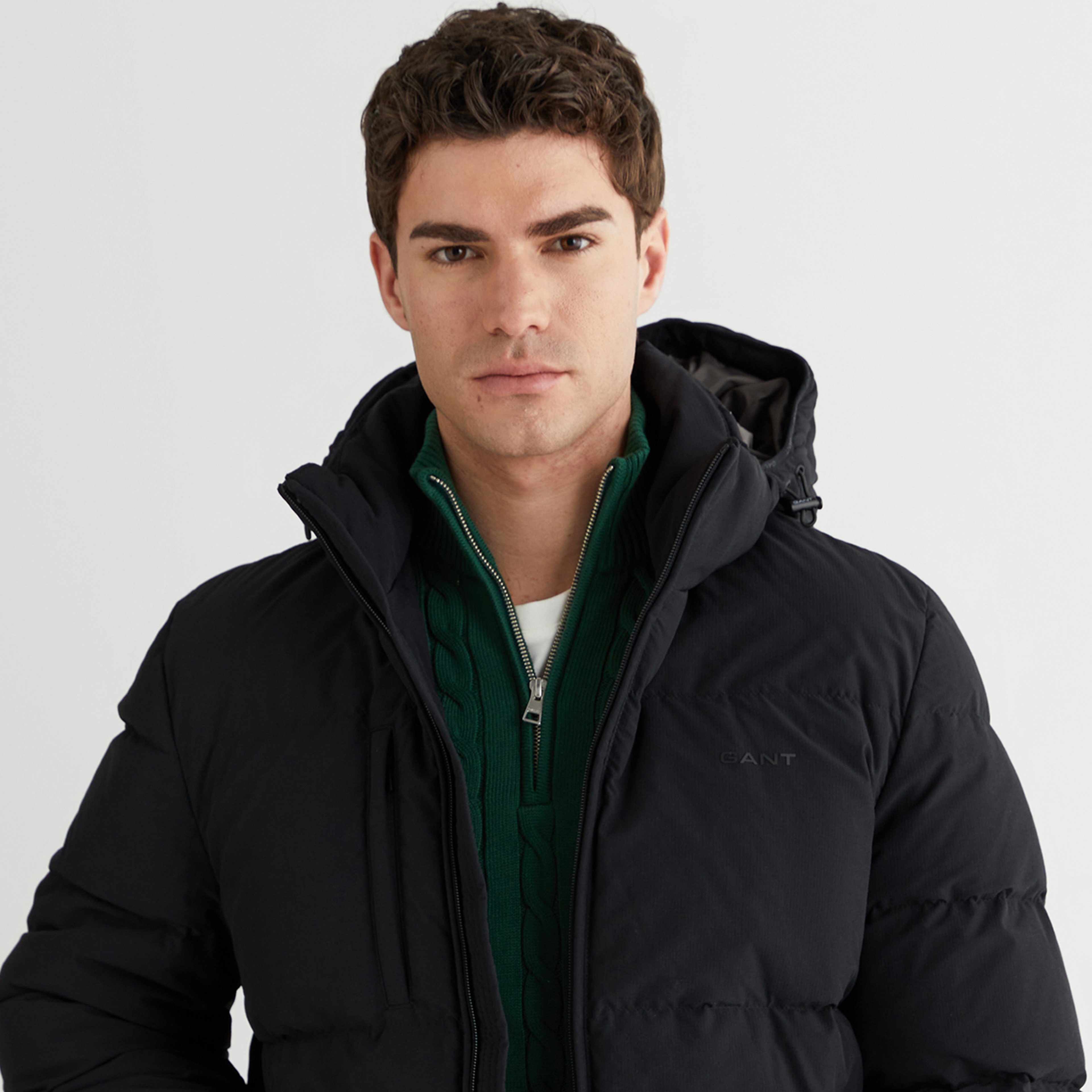 GANT Erkek Siyah Regular Fit Fermuarlı Ceket