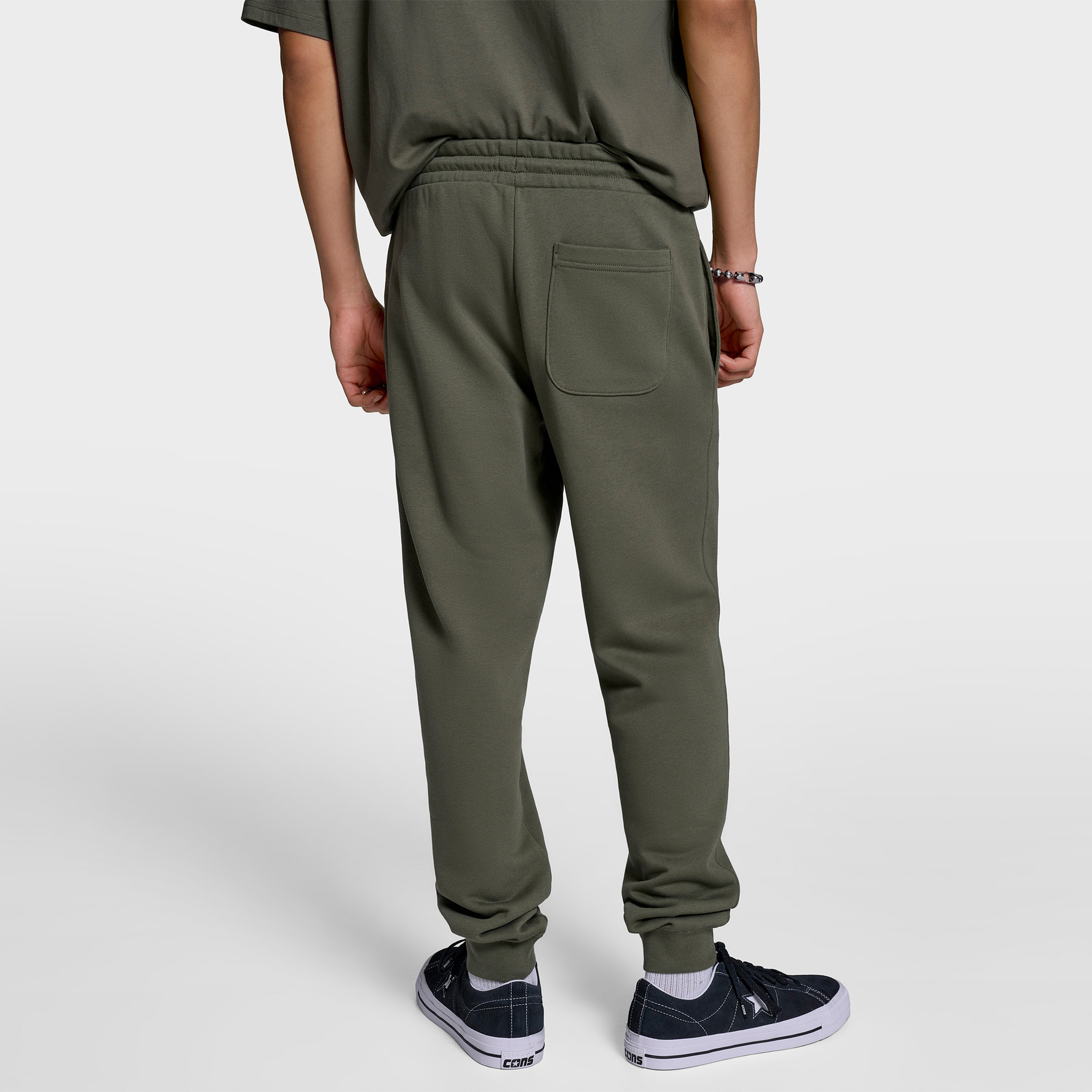 Converse Embroidered Star Chevron Standard-Fit Erkek Haki Eşofman Altı