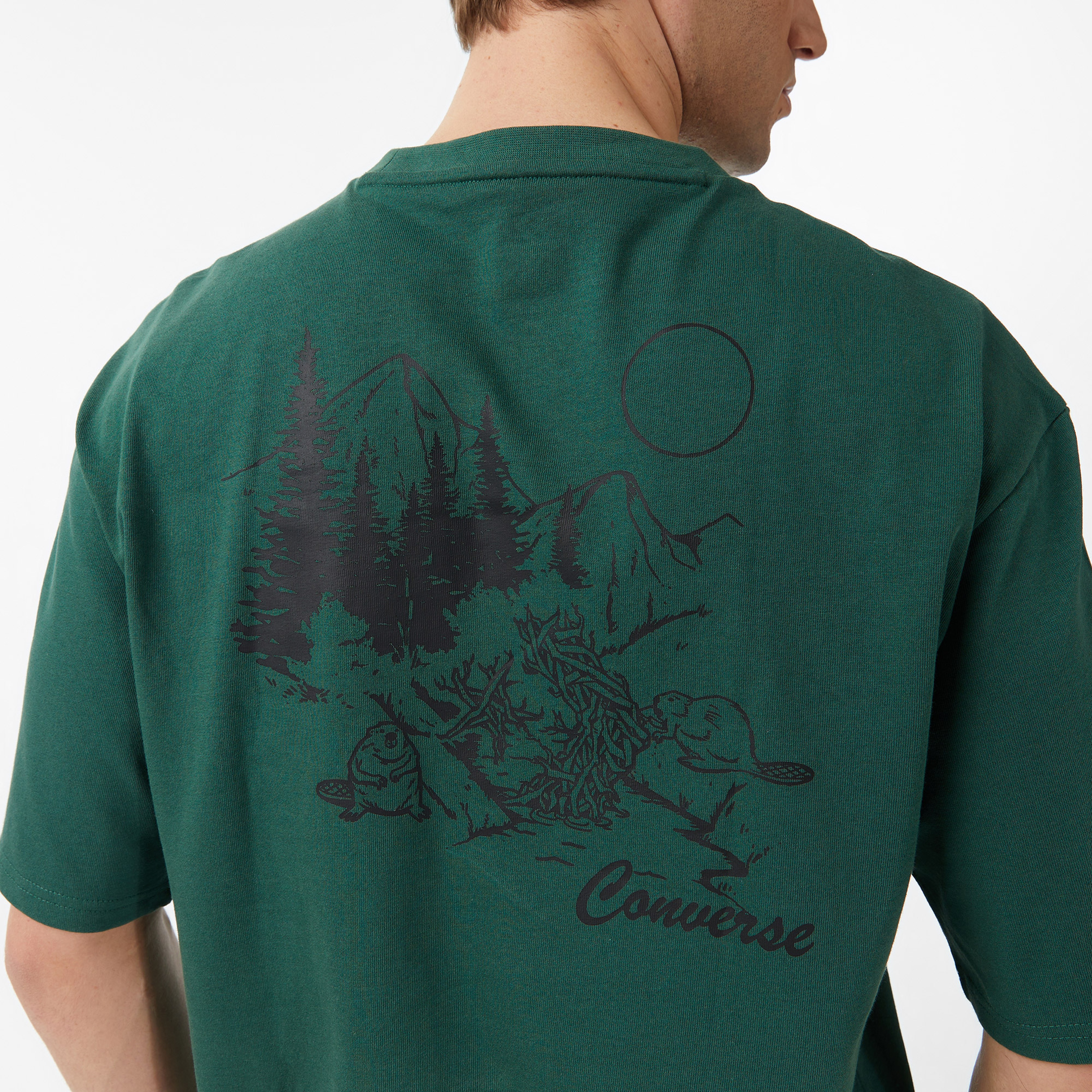 Converse Classic Erkek Gri T-Shirt