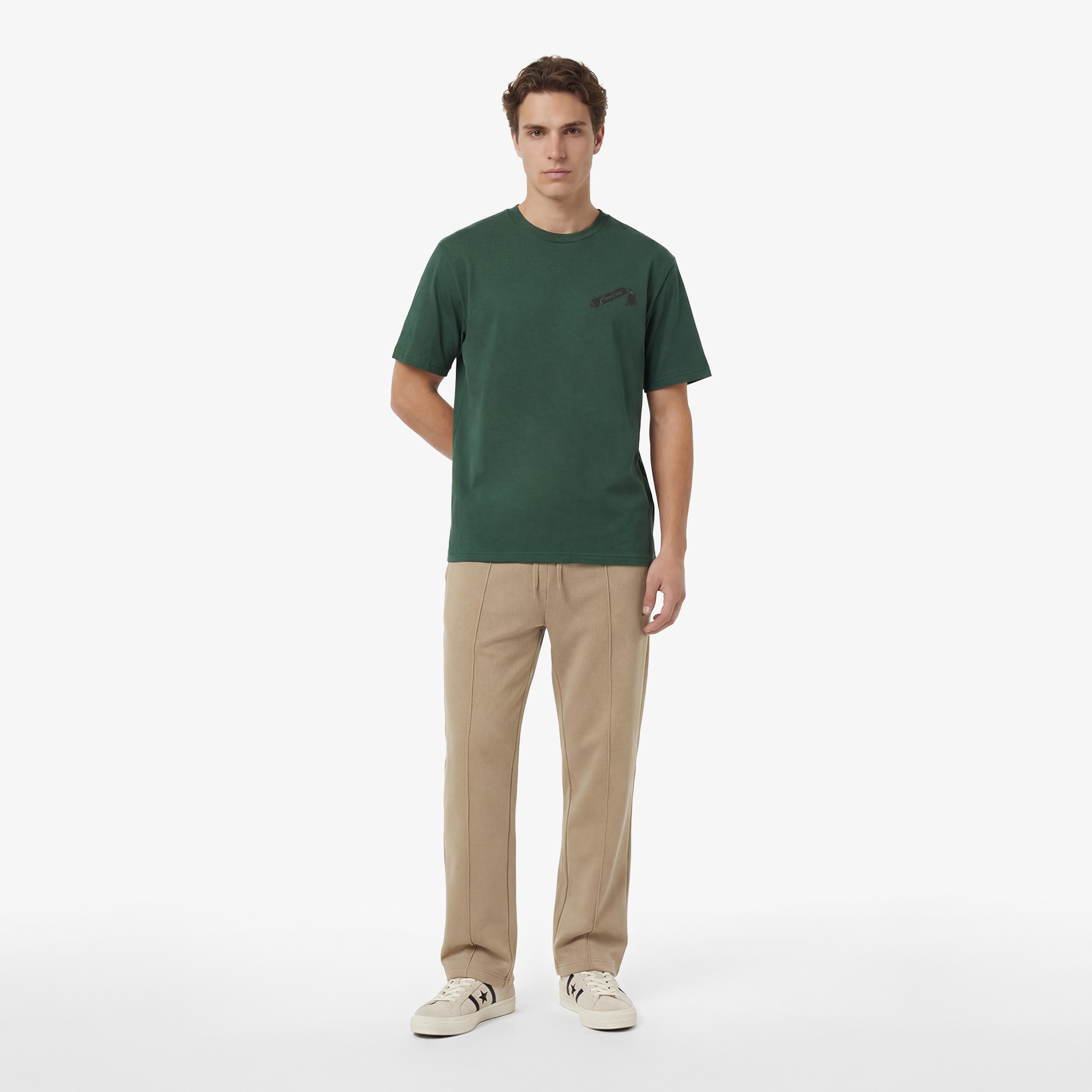 Converse Classic Erkek Gri T-Shirt