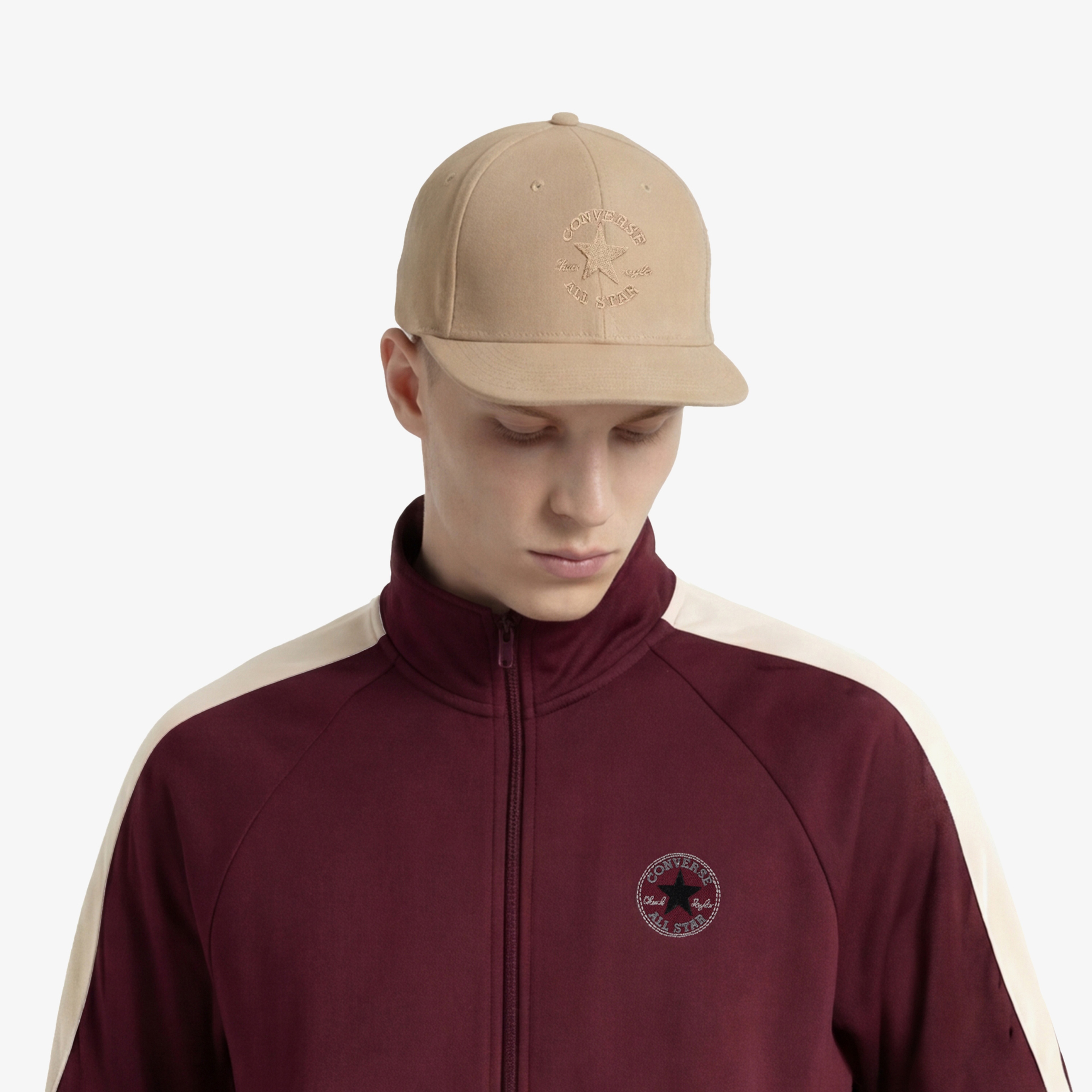 Converse Standard Fit Erkek Bordo Ceket