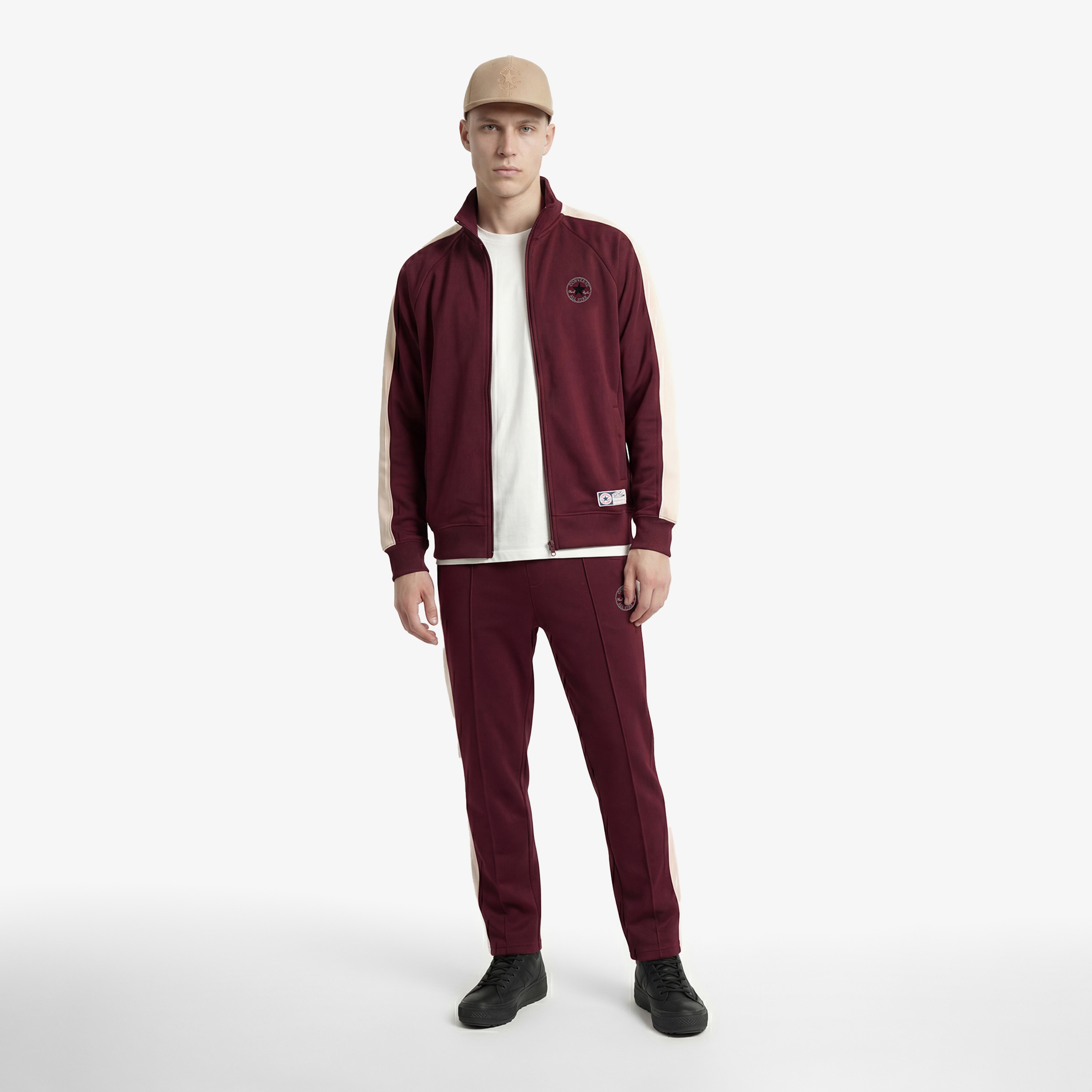 Converse Standard Fit Erkek Bordo Ceket